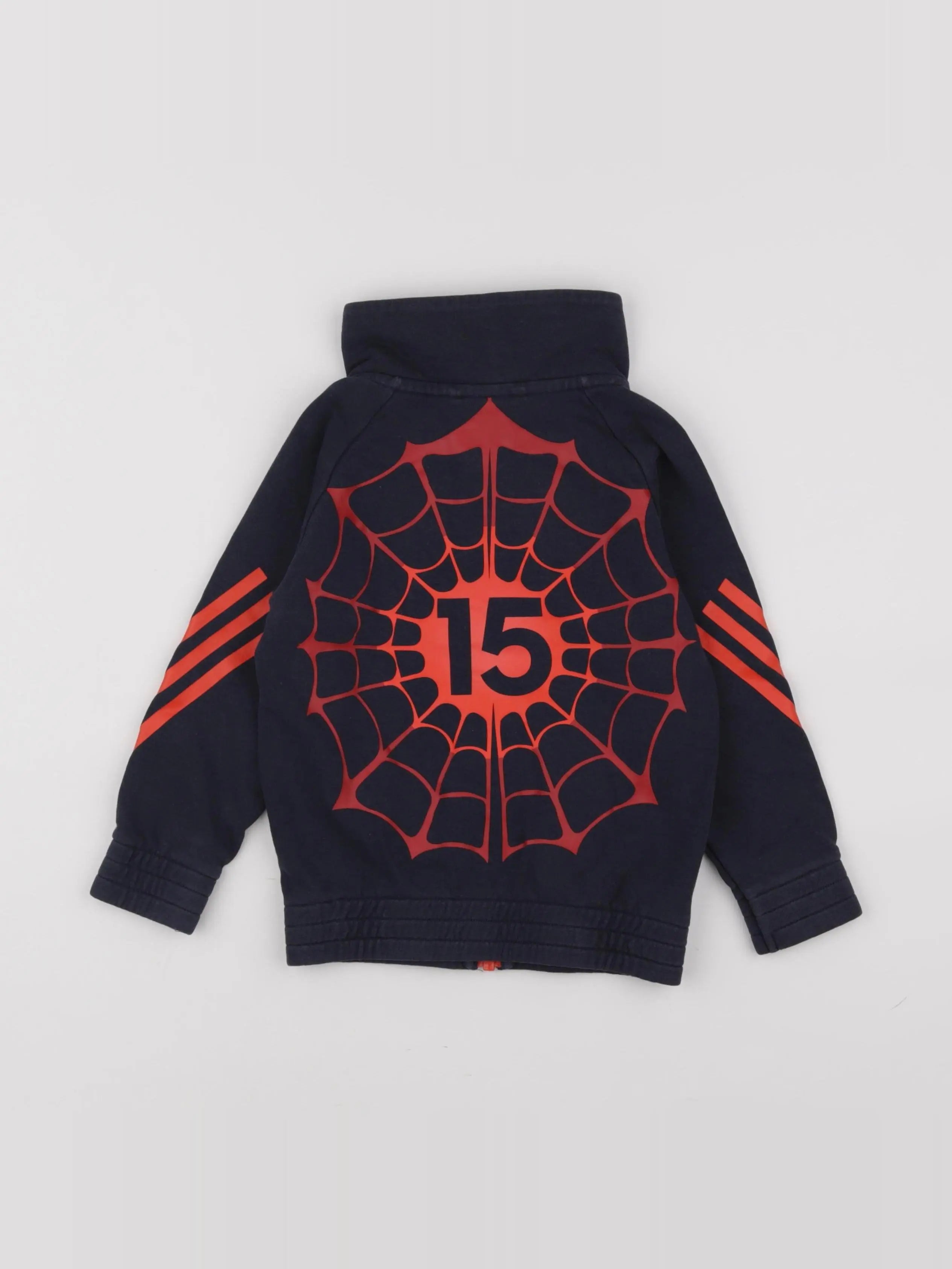 Adidas - sweat bleu - 2/3 ans