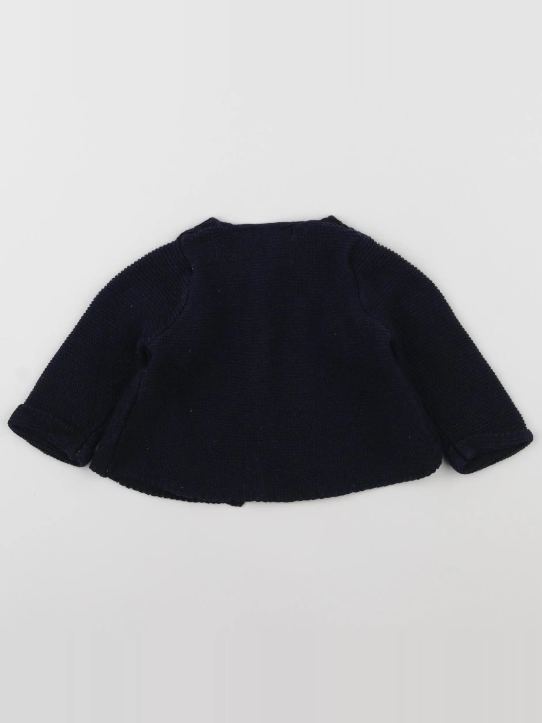 Vertbaudet - gilet bleu - 3 mois