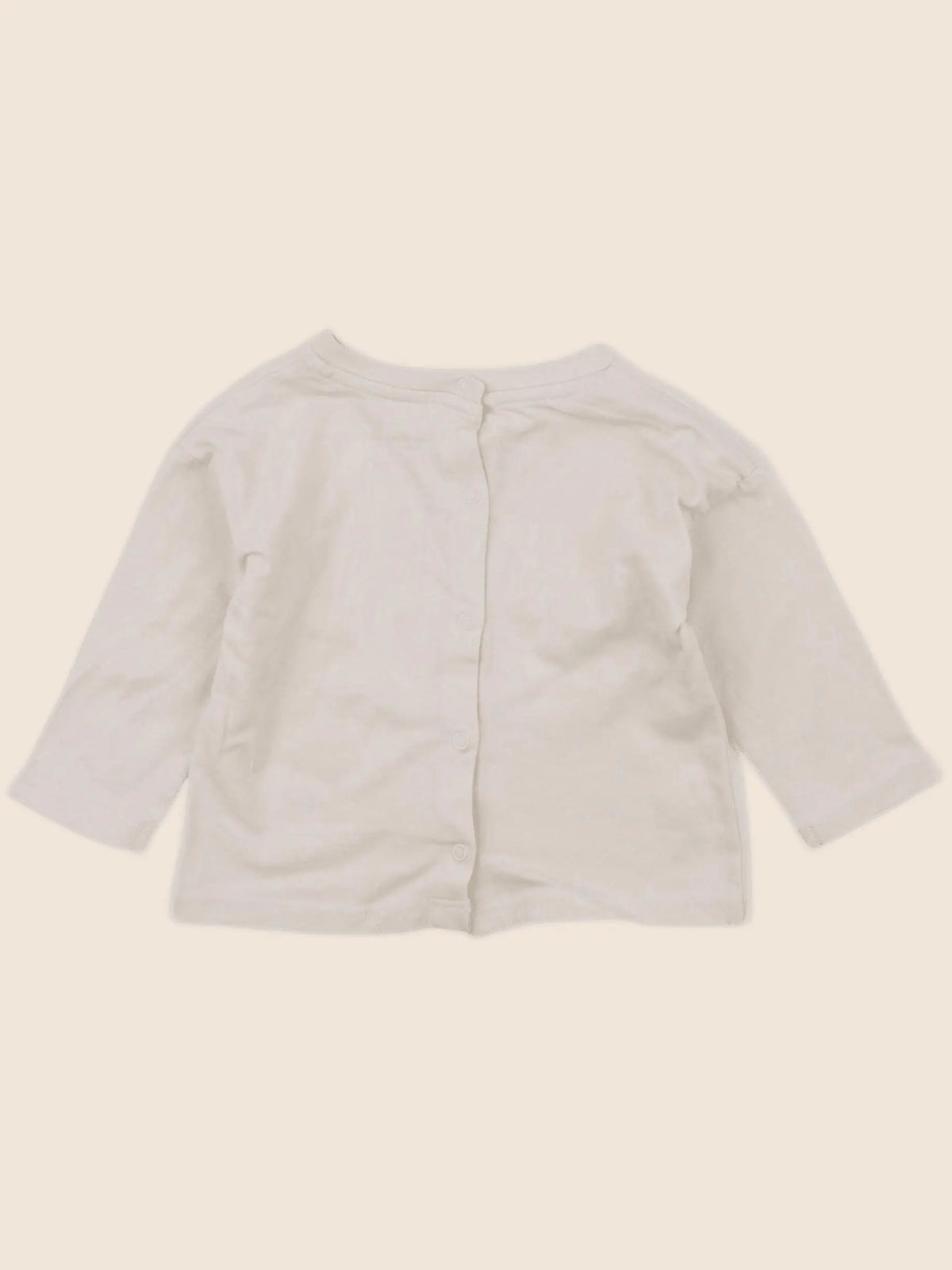 Vertbaudet - tee-shirt beige - 6 mois