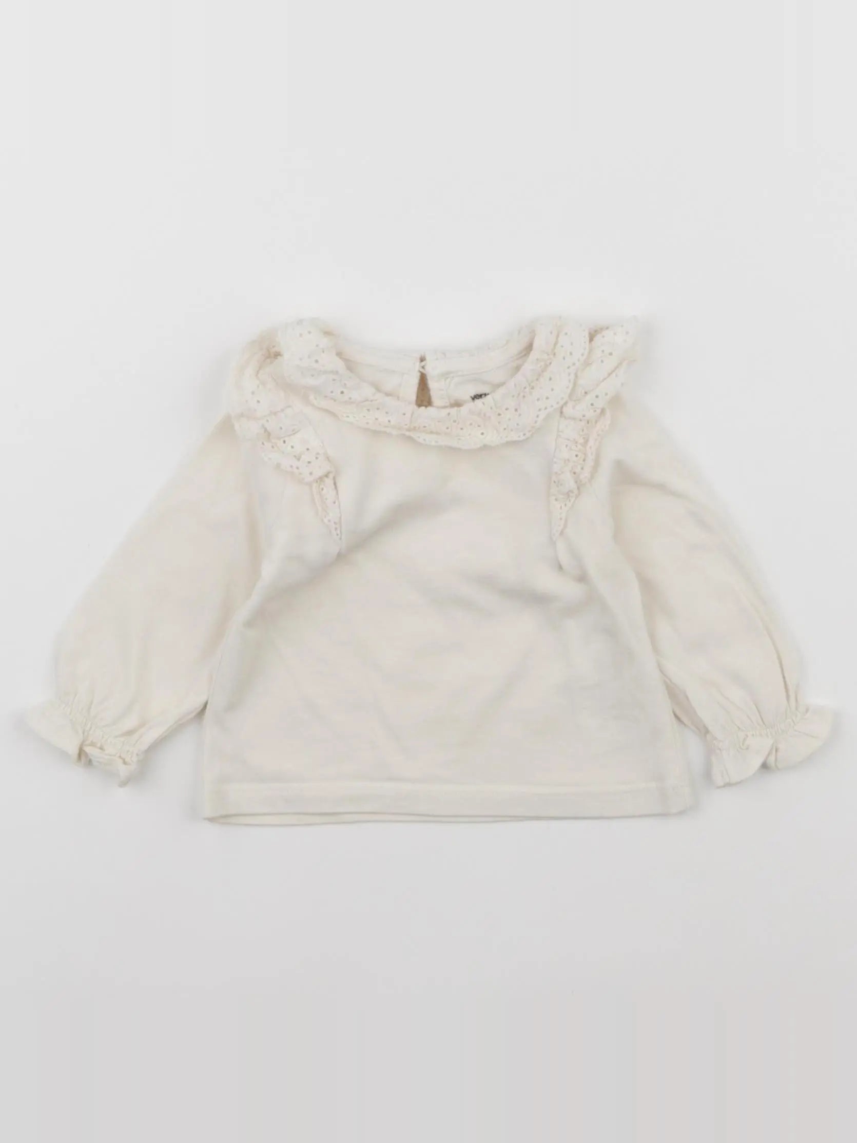 Vertbaudet - tee-shirt beige - 3 mois