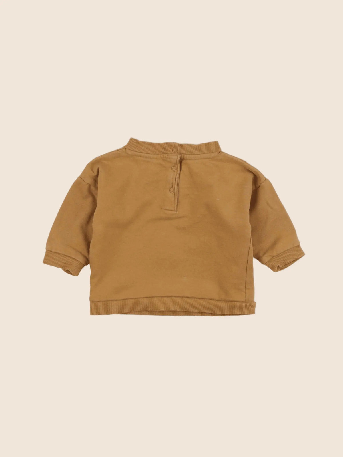 Vertbaudet - sweat marron - 6 mois