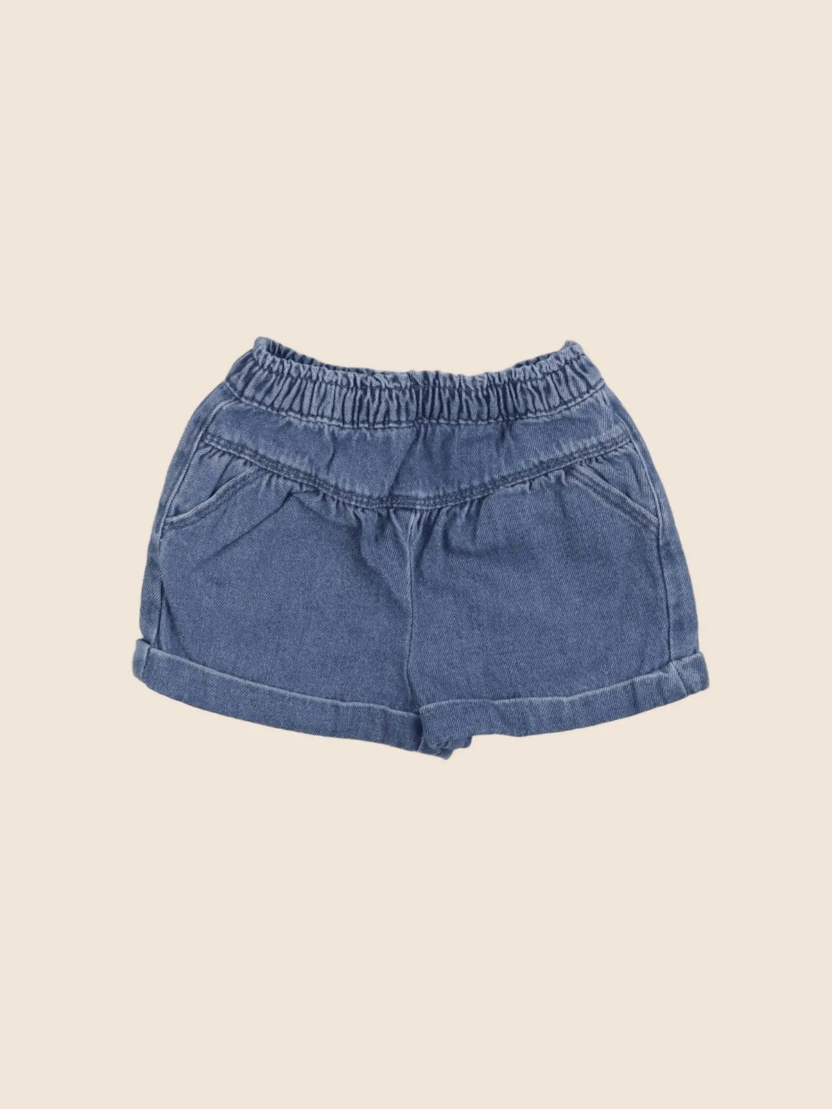Vertbaudet - short bleu - 9 mois