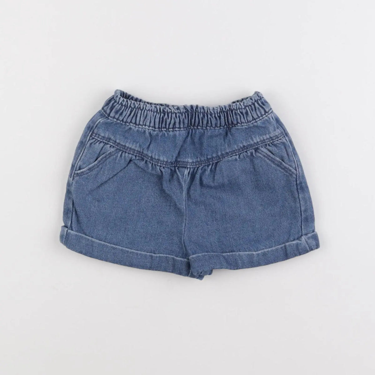 Vertbaudet - short bleu - 9 mois