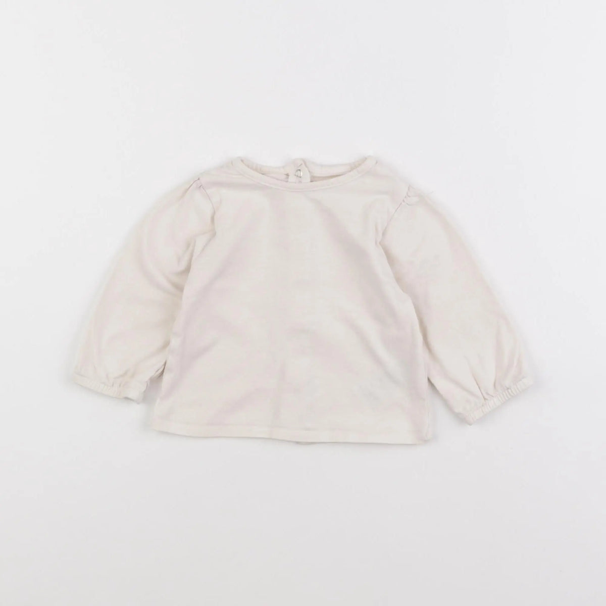 Vertbaudet - tee-shirt beige - 6 mois