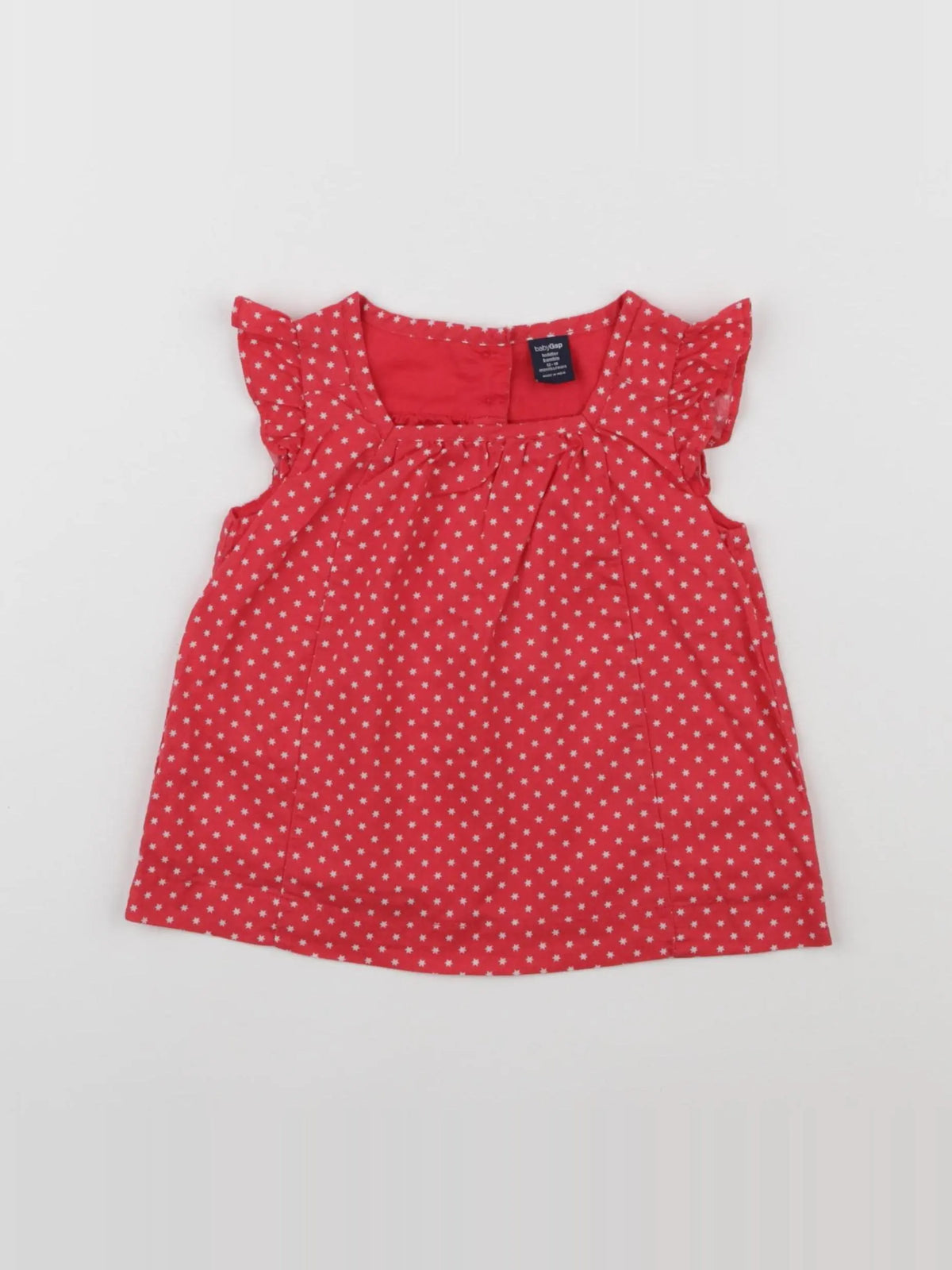 GAP - blouse rouge - 12/18 mois
