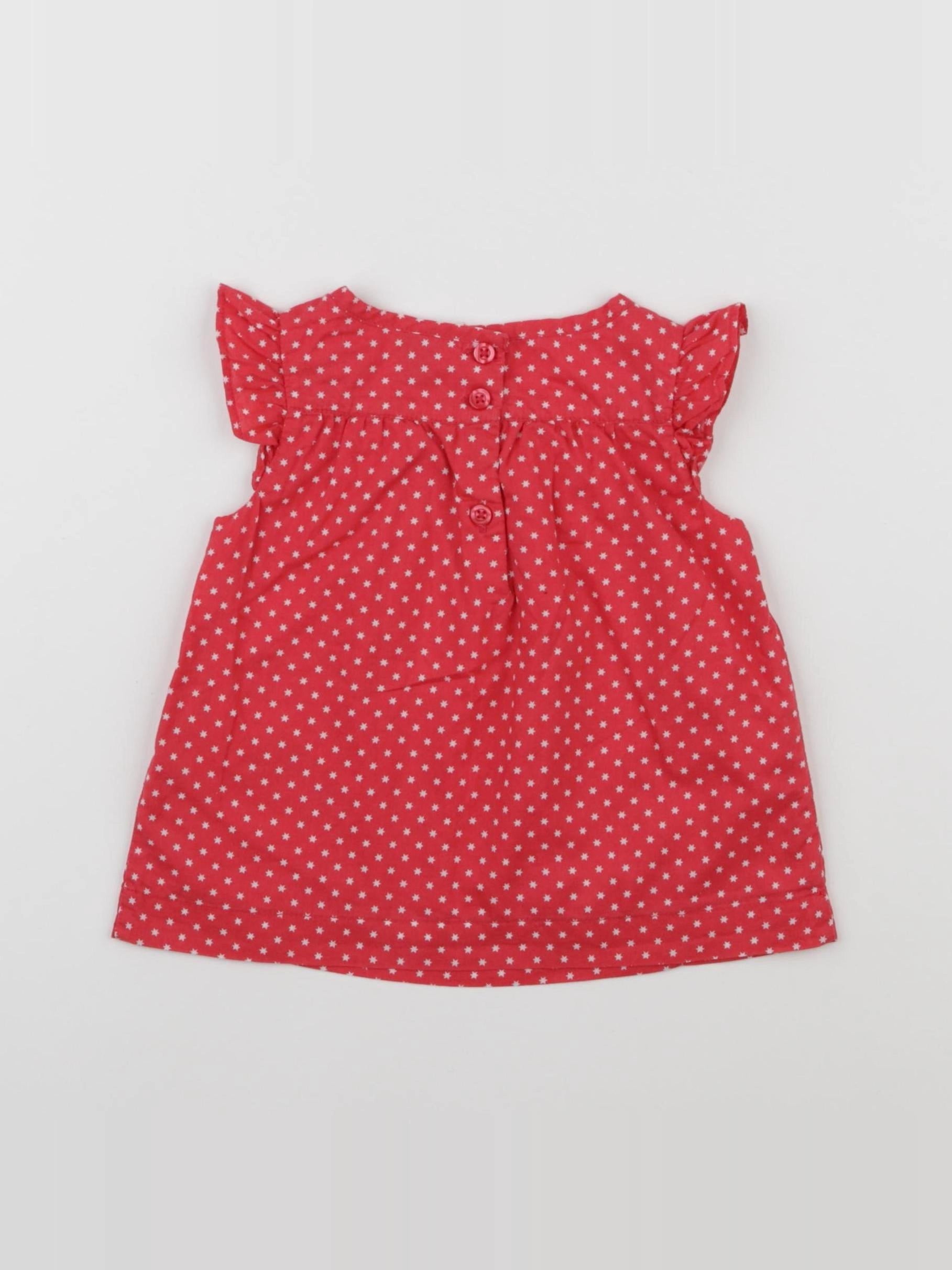 GAP - blouse rouge - 12/18 mois
