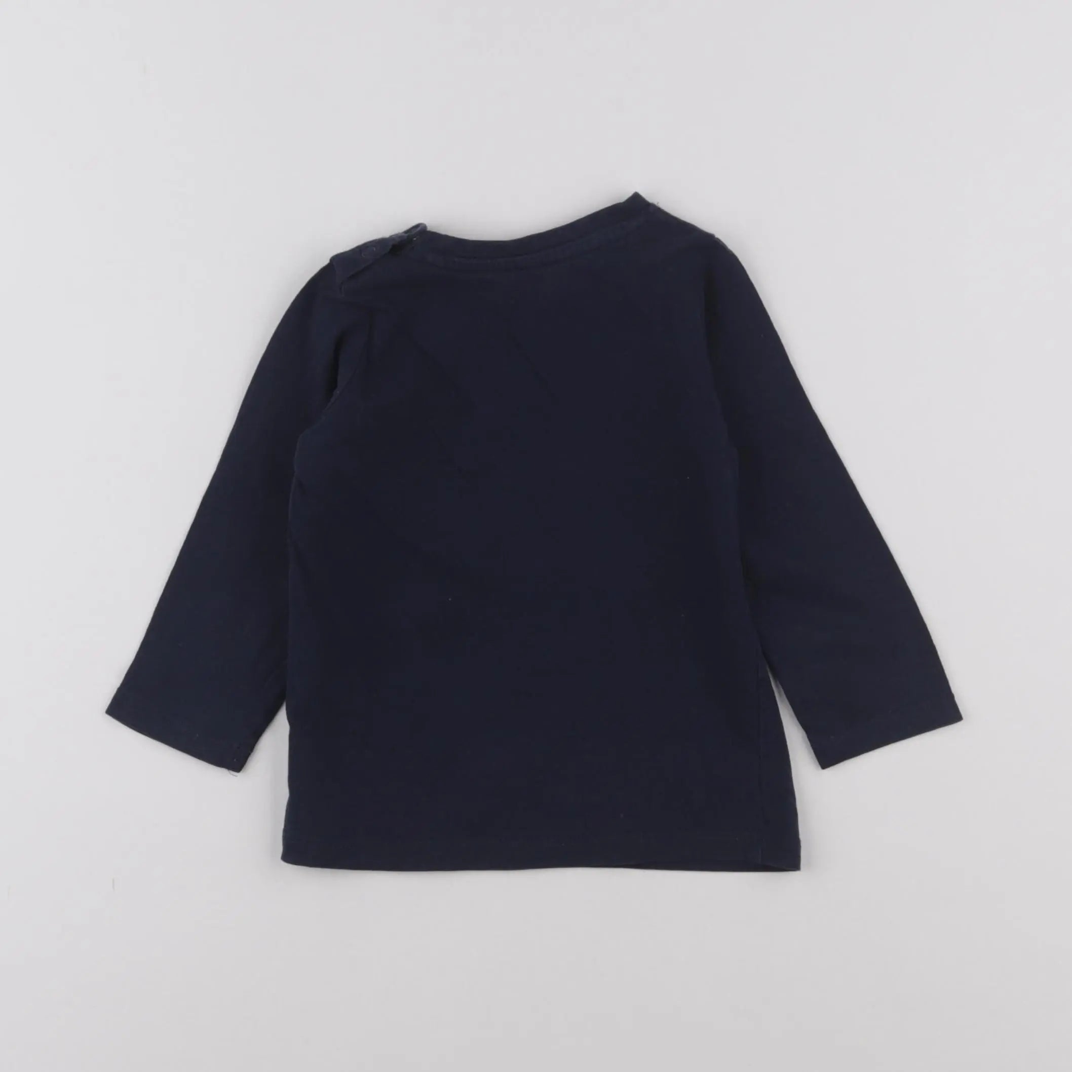 Vertbaudet - tee-shirt bleu - 12 mois