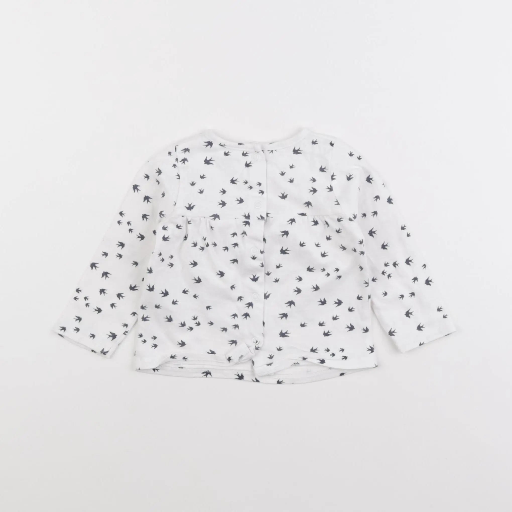 Vertbaudet - tee-shirt blanc - 6 mois