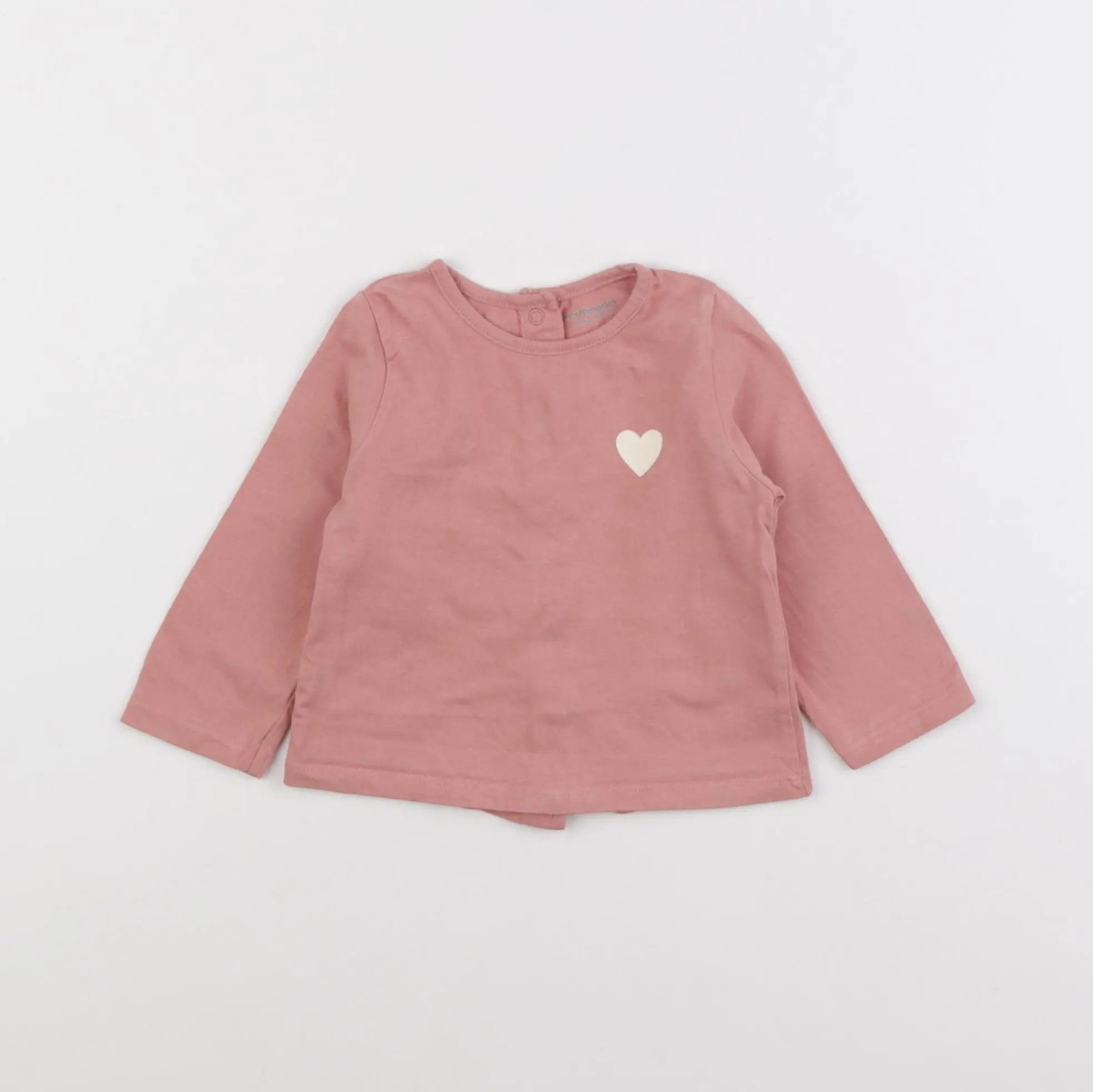Vertbaudet - tee-shirt rose - 6 mois