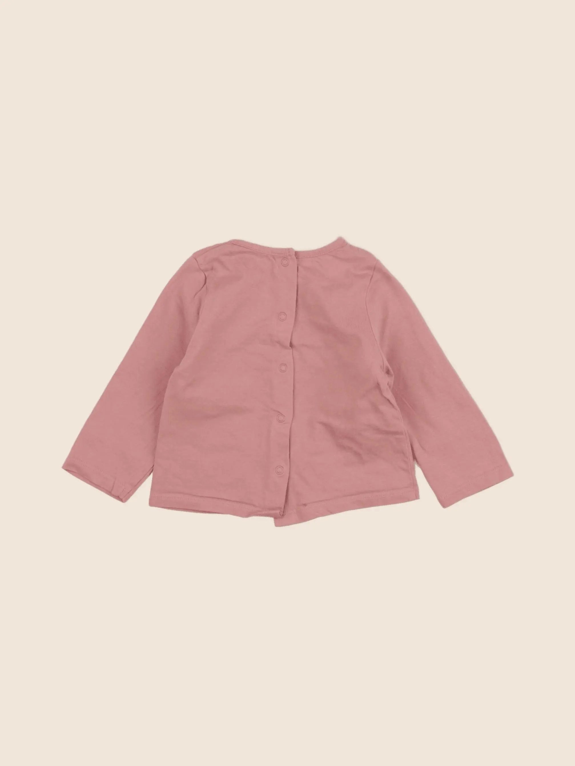 Vertbaudet - tee-shirt rose - 6 mois