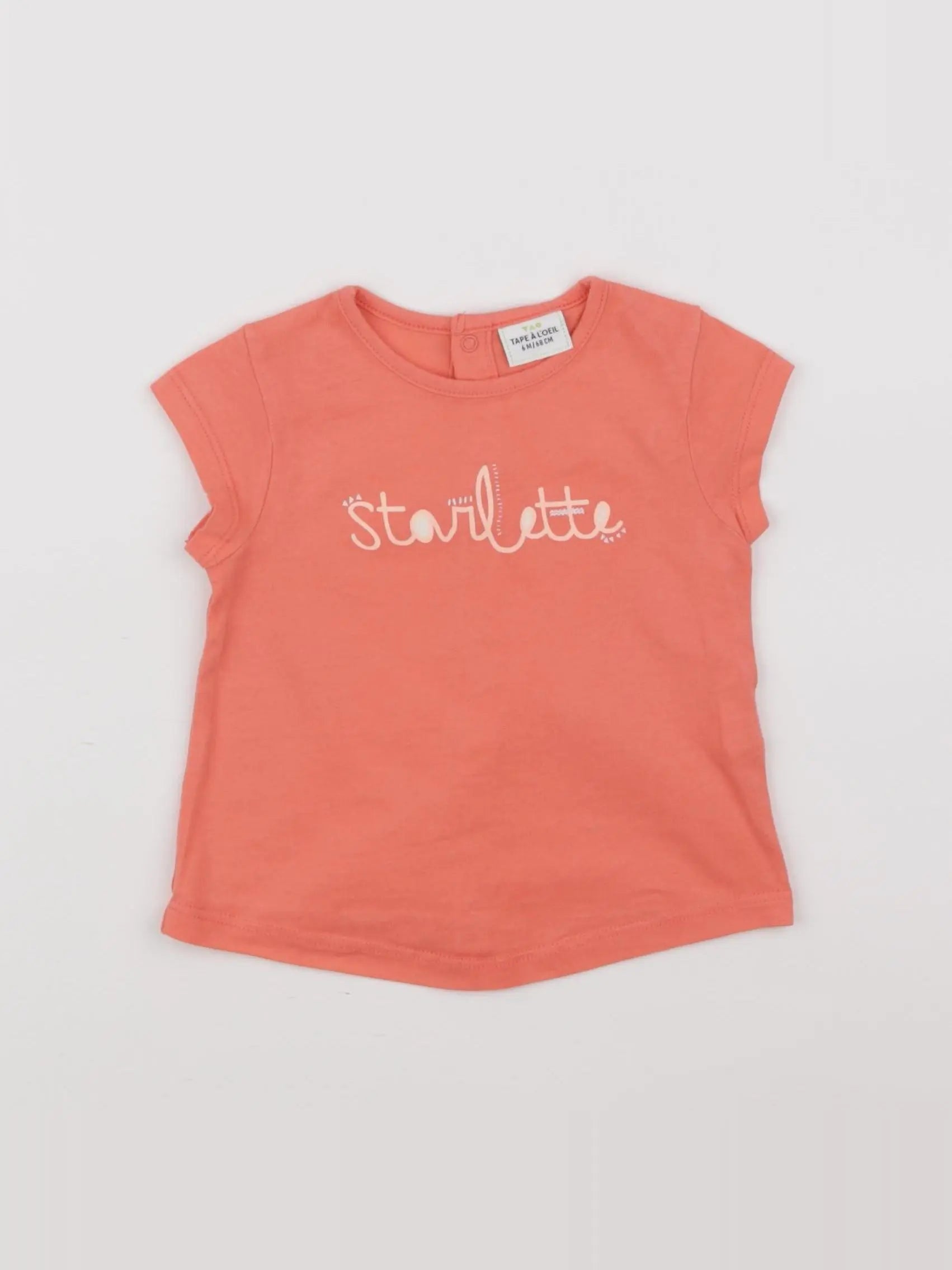 Tape à l'oeil - tee-shirt rose - 6 mois