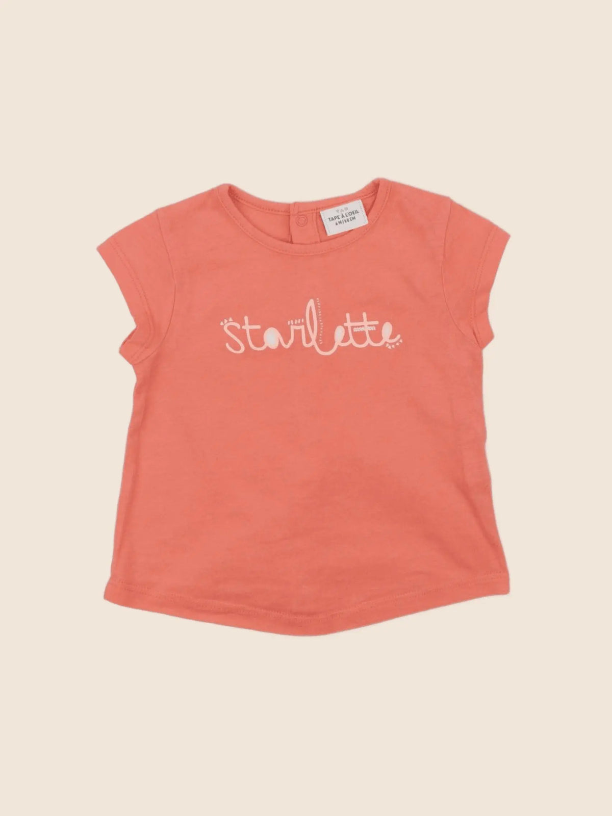 Tape à l'oeil - tee-shirt rose - 6 mois