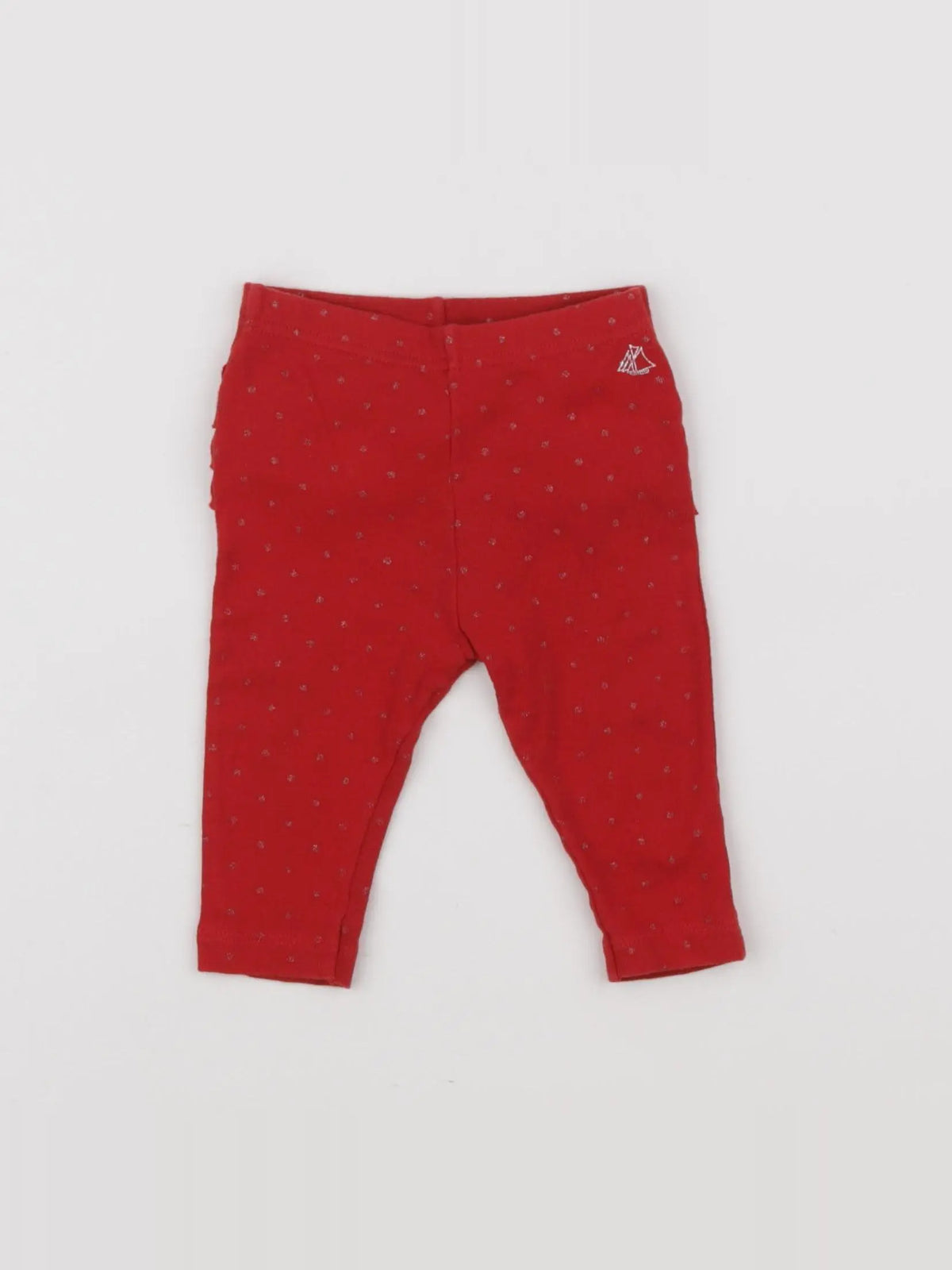 Petit Bateau - legging rouge - 6 mois