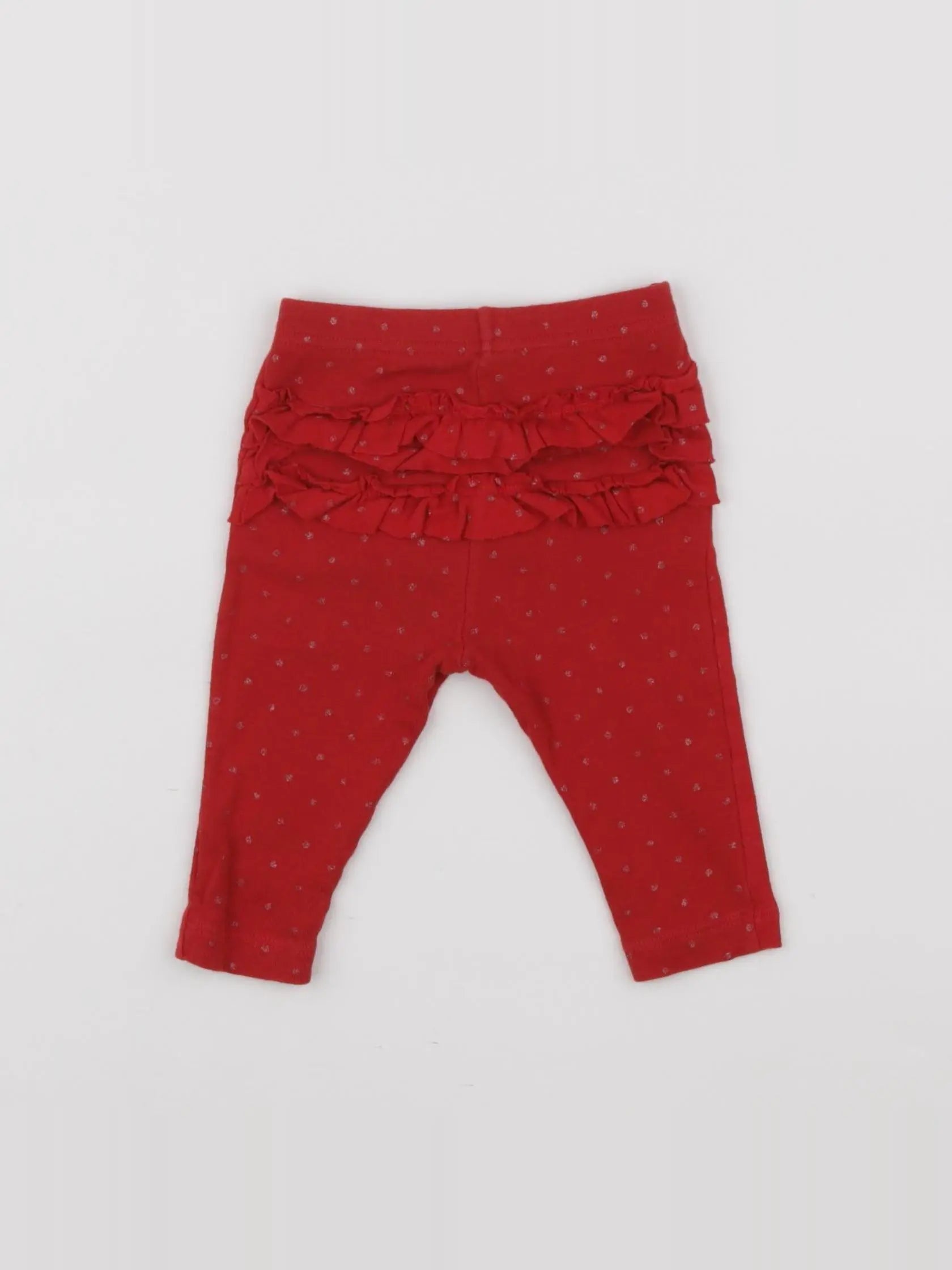 Petit Bateau - legging rouge - 6 mois