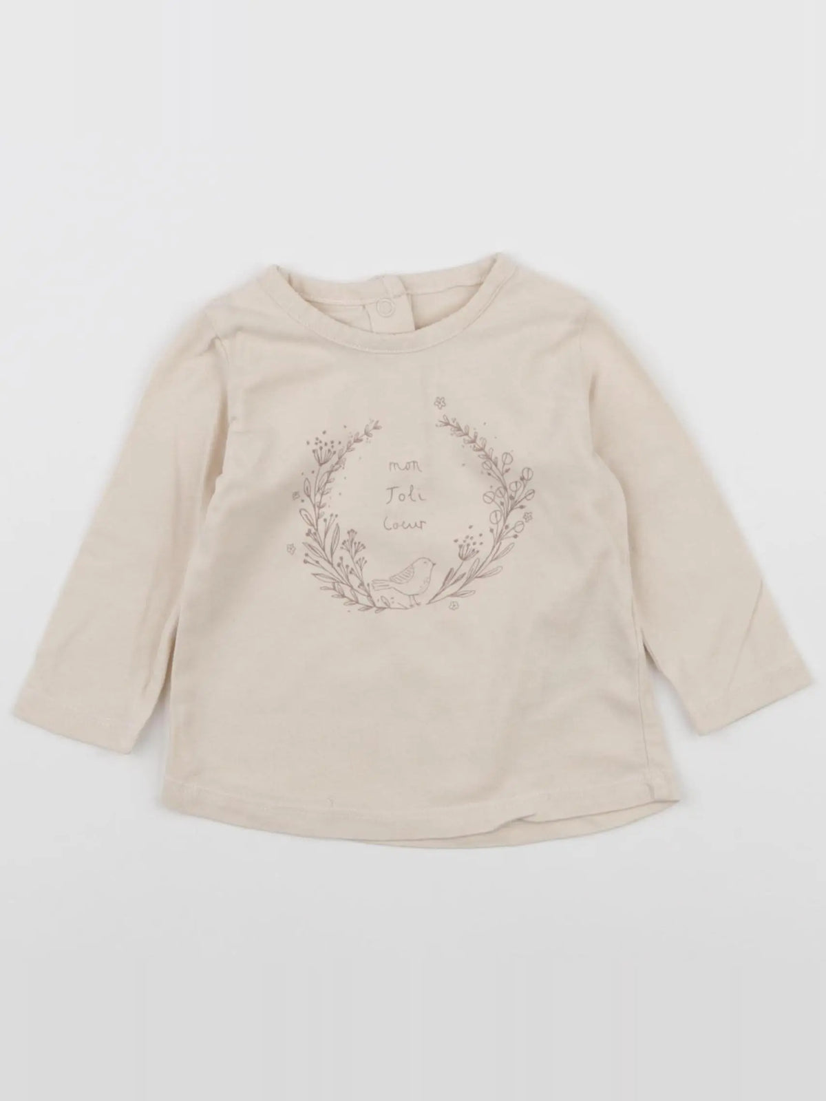 La Redoute - tee-shirt beige - 6 mois