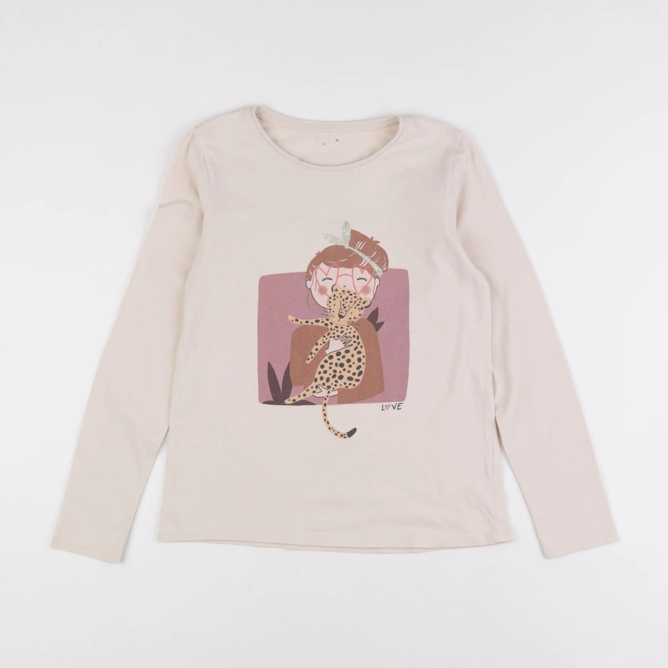 Vertbaudet - tee-shirt rose - 10 ans