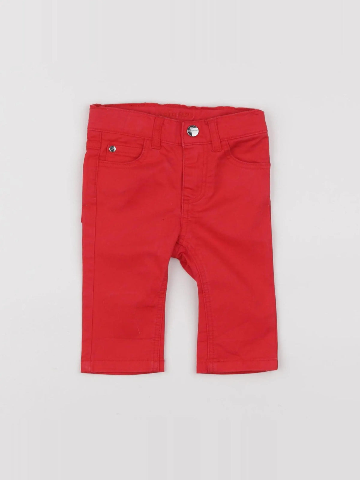 Jacadi - pantalon doublé rouge - 6 mois