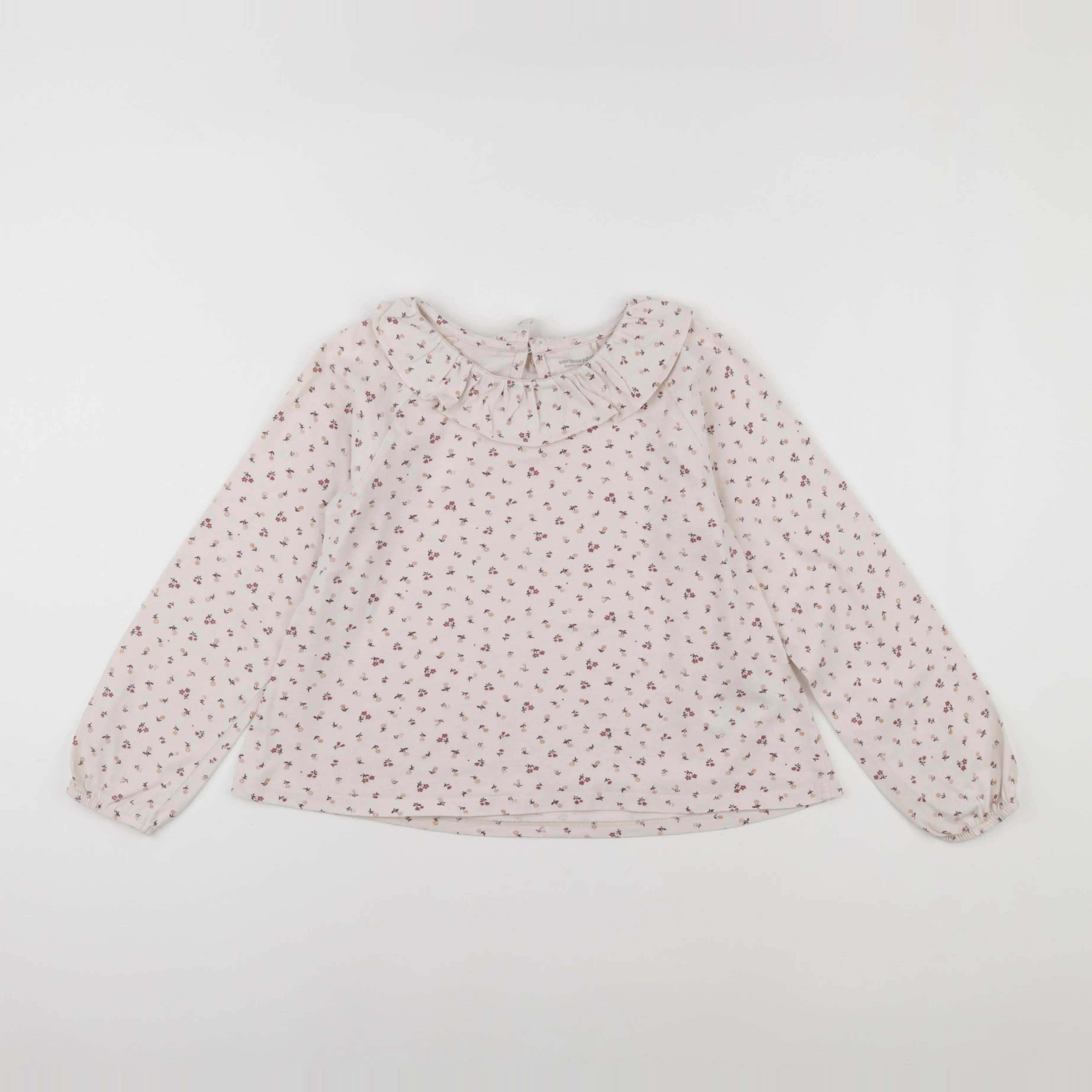 Vertbaudet - tee-shirt beige - 8 ans