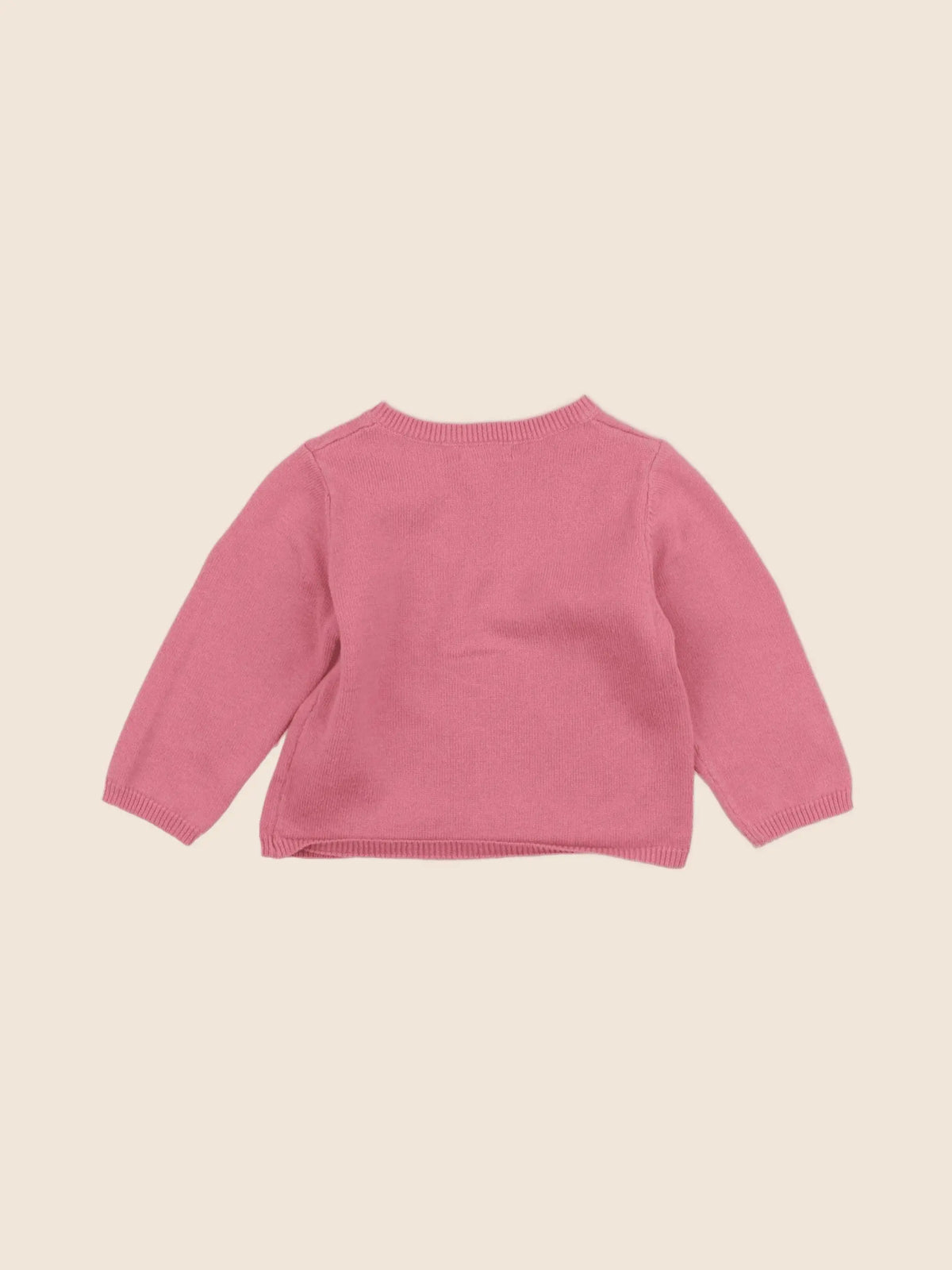 Little Cigogne - gilet rose - 12 mois