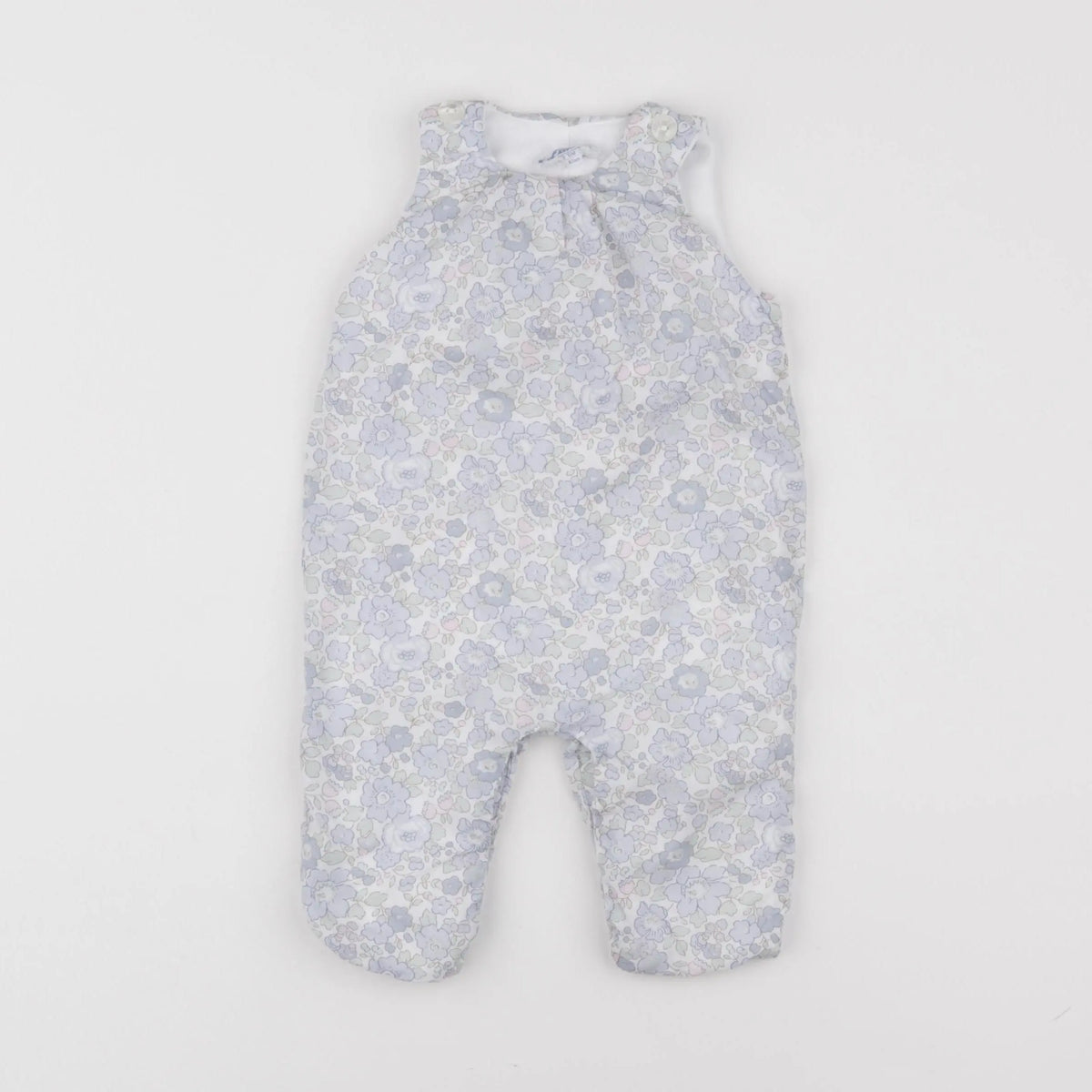 Jacadi - salopette liberty bleu - 6 mois