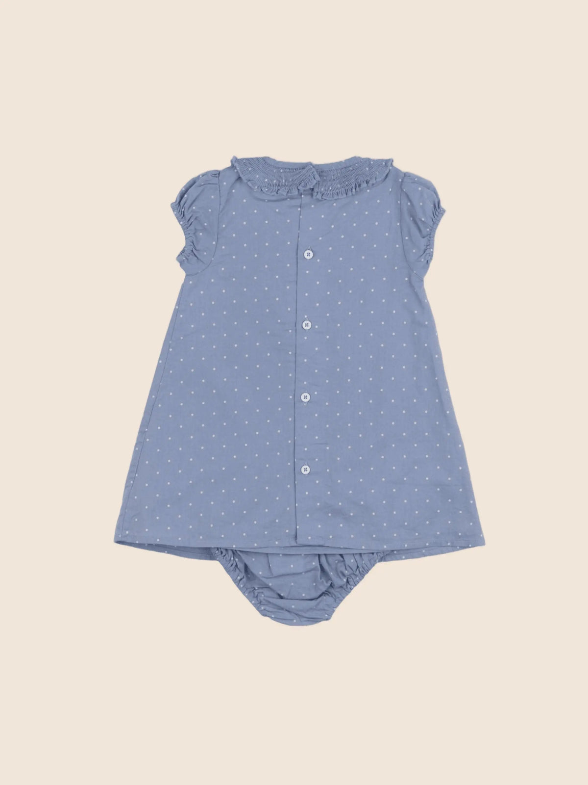 Carrément Beau - robe bleu - 6 mois