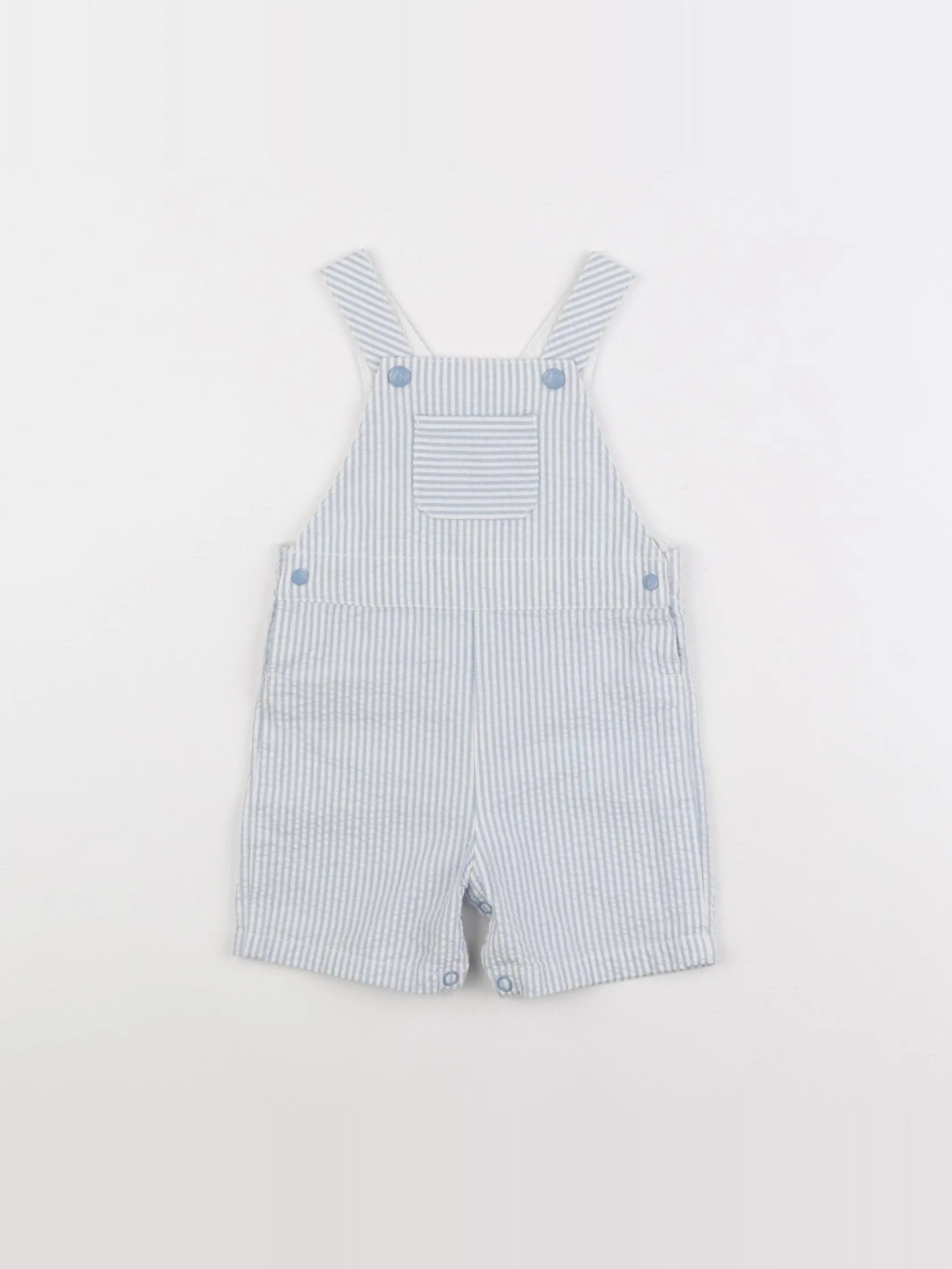 Petit Bateau - salopette bleu - 6 mois