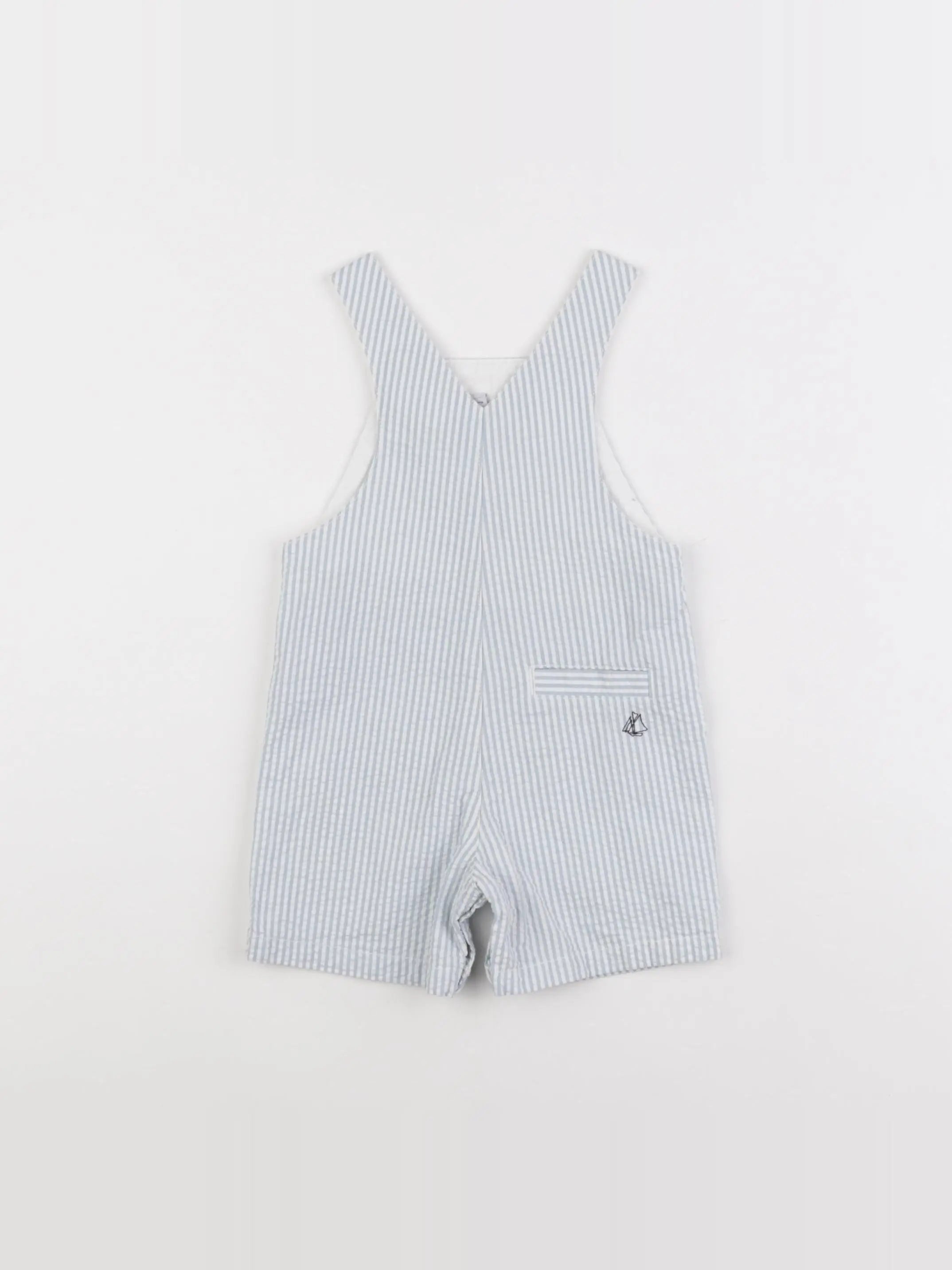 Petit Bateau - salopette bleu - 6 mois
