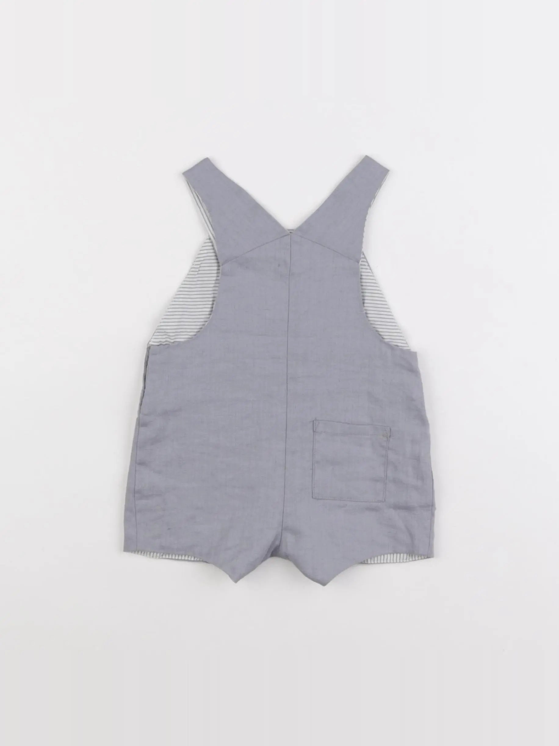 Jacadi - salopette gris - 6 mois