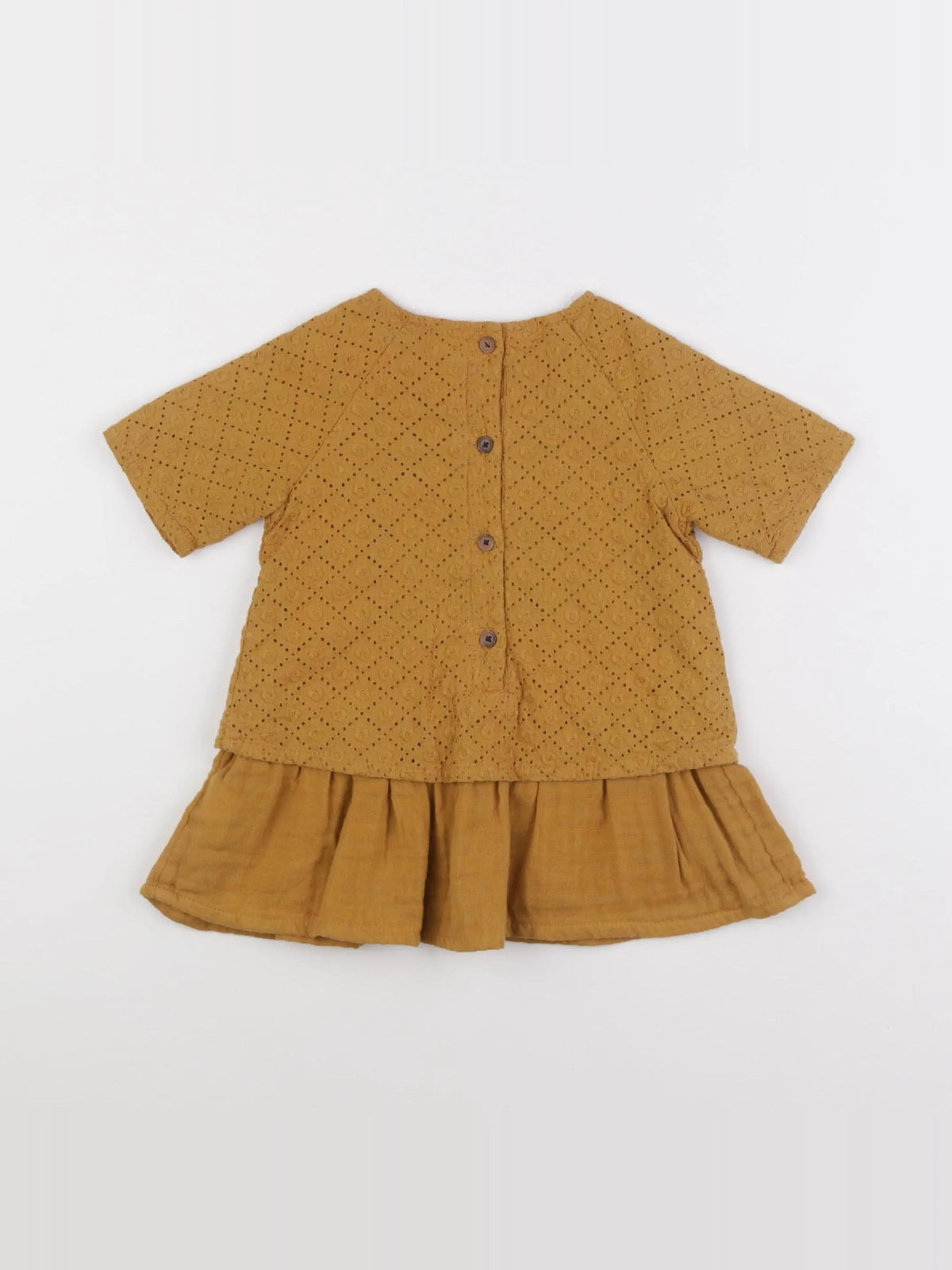 Boutchou - robe jaune - 6 mois
