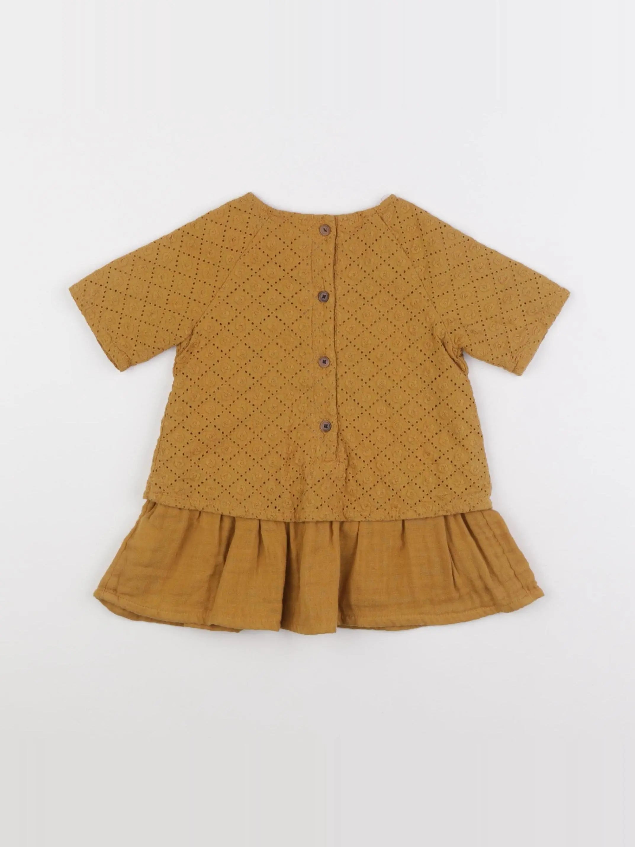 Boutchou - robe jaune - 6 mois