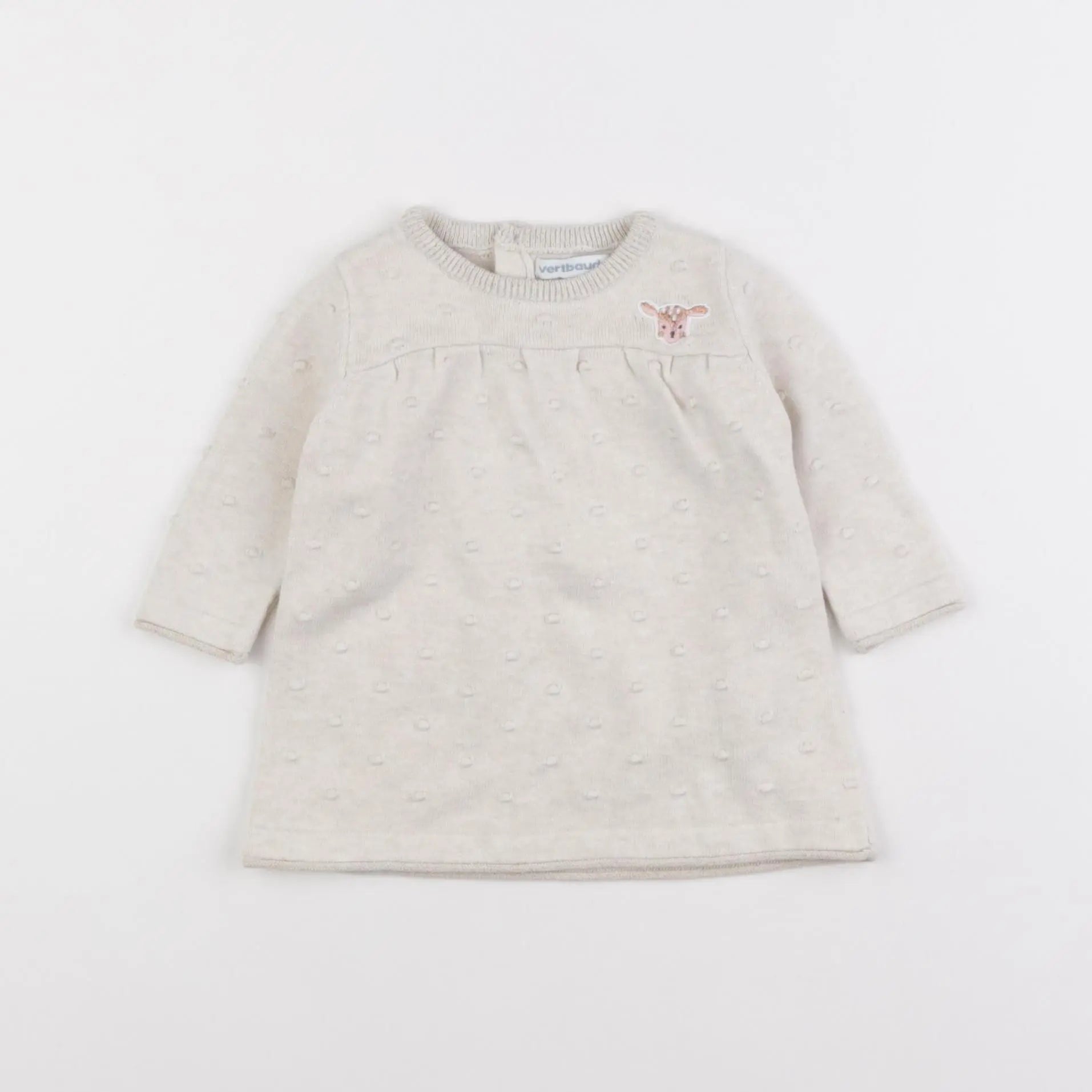 Vertbaudet - robe blanc - 3 mois