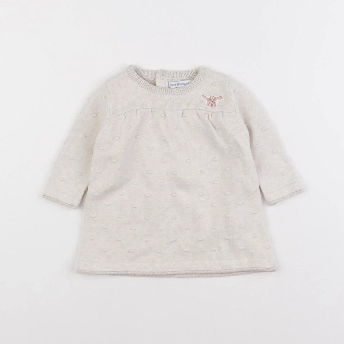 Vertbaudet - robe blanc - 3 mois