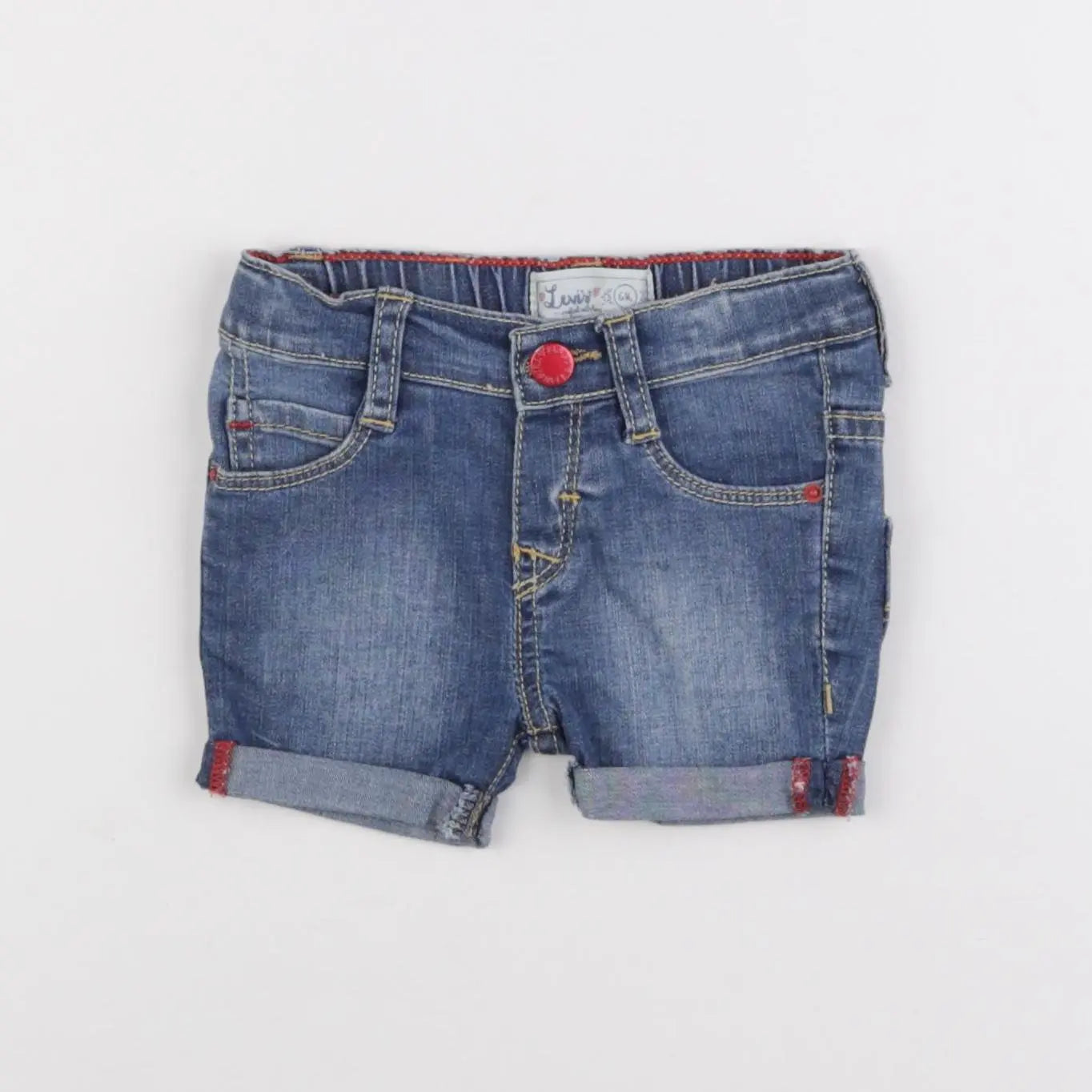 Levi's - short bleu - 6 mois