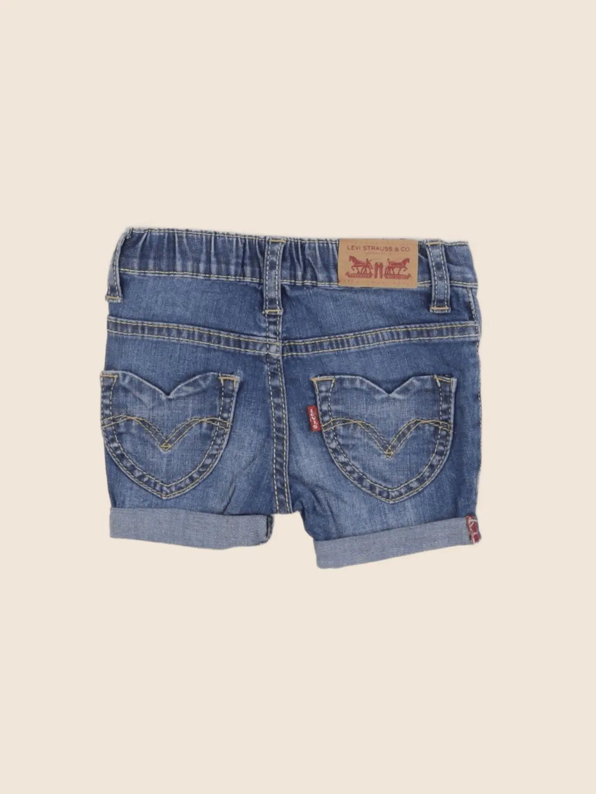 Levi's - short bleu - 6 mois