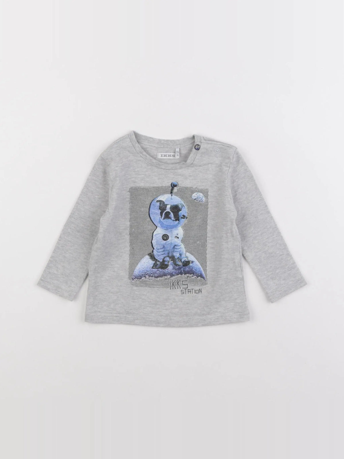 IKKS - tee-shirt gris - 12 mois