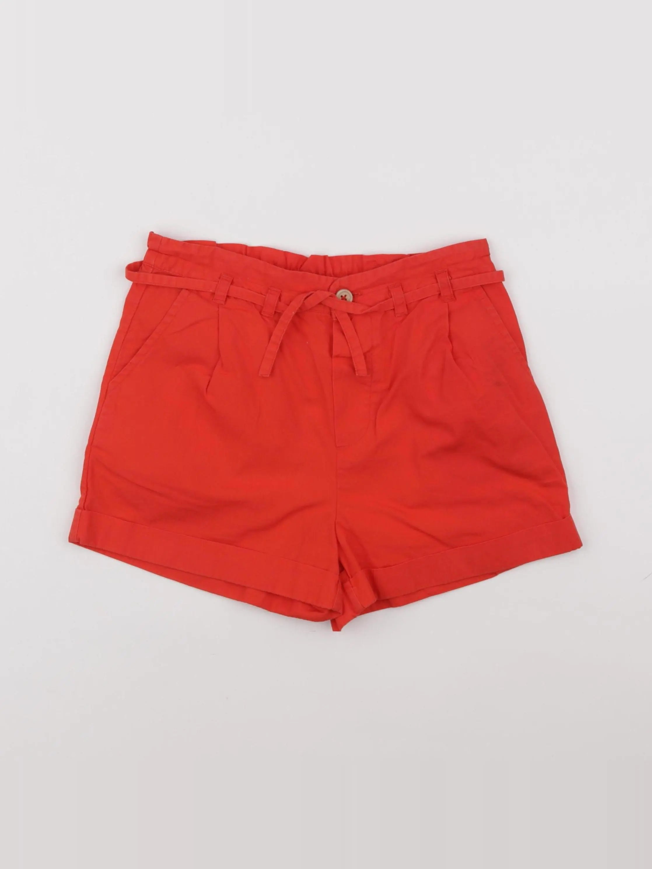 Monoprix - short rouge - 10 ans