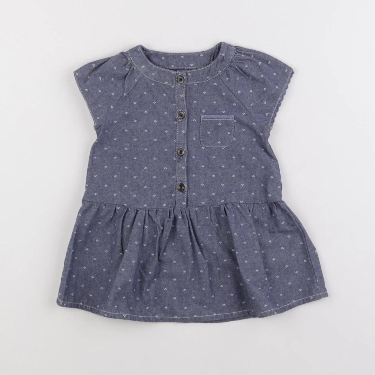 Vertbaudet - robe bleu - 6 mois