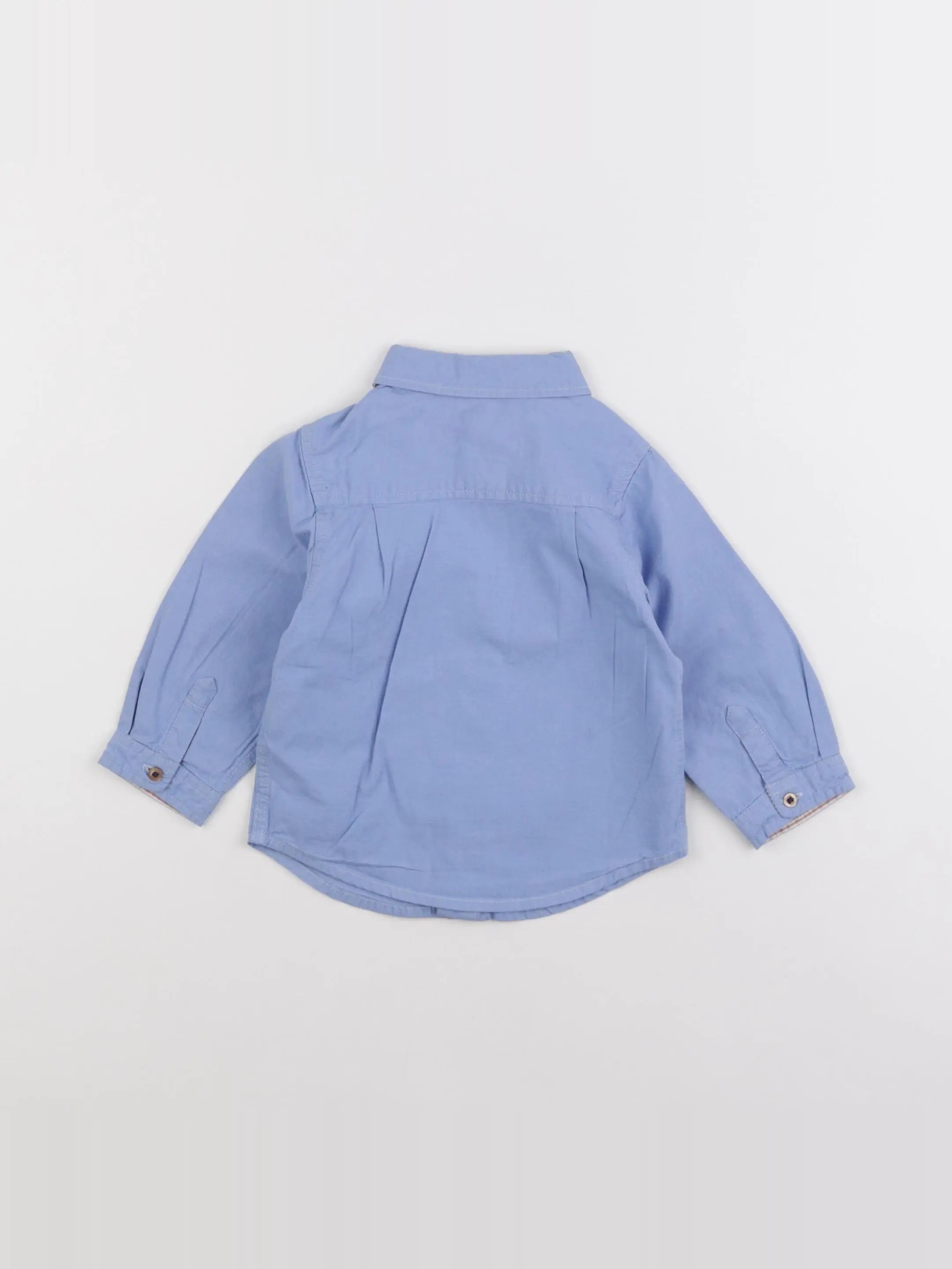 Jacadi - chemise bleu - 12 mois