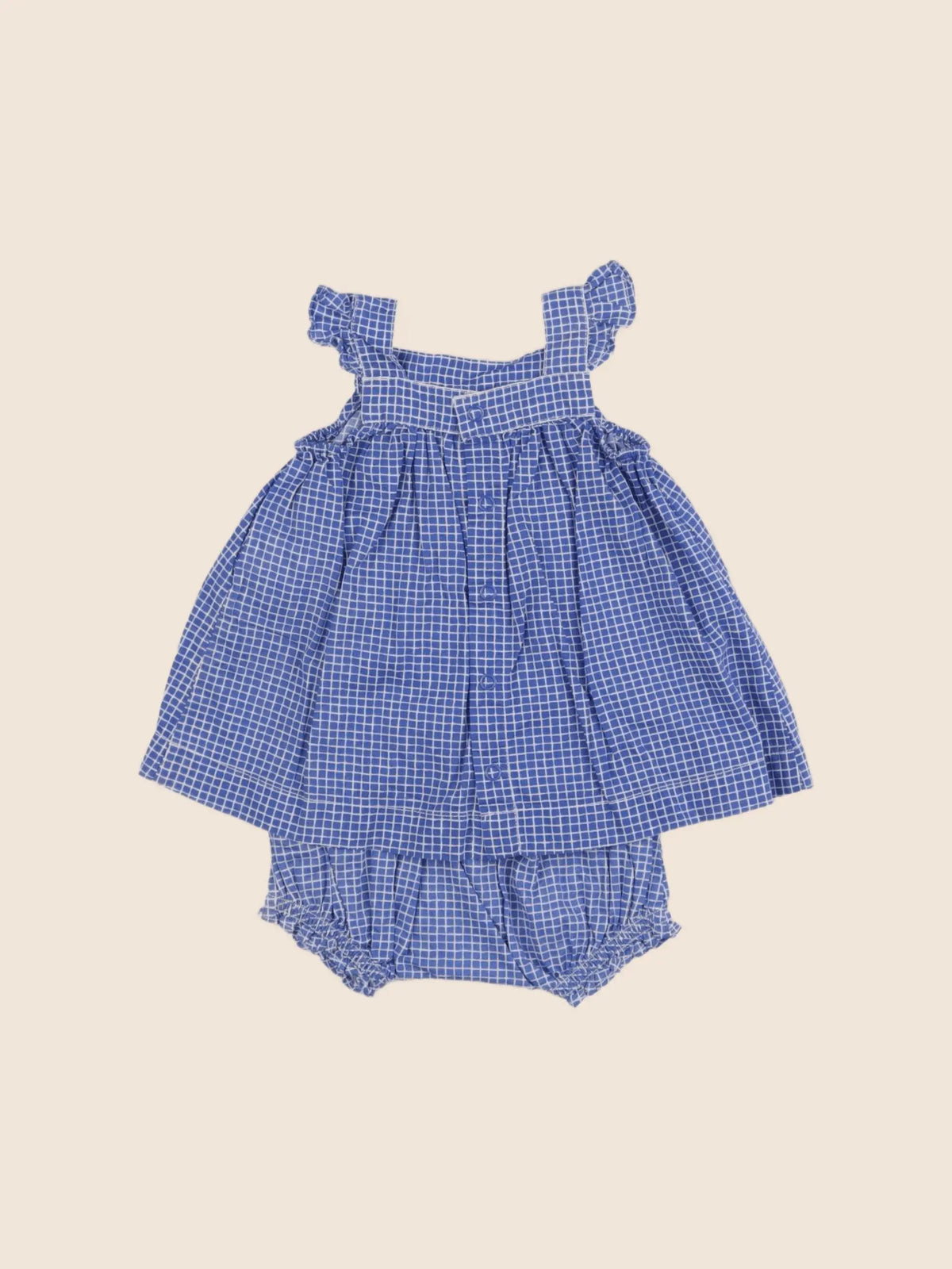 Petit Bateau - robe bleu - 3 mois