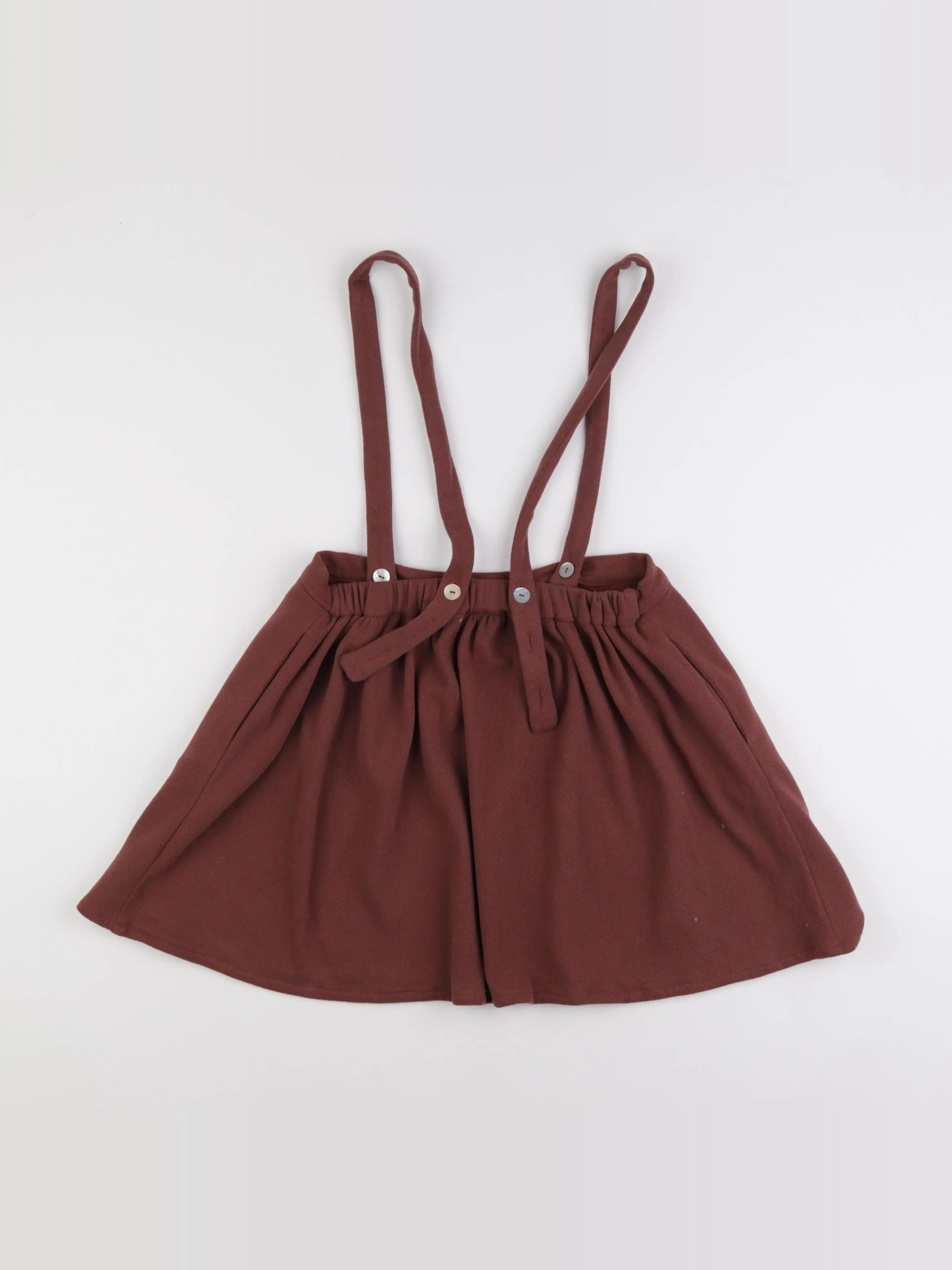 Risu Risu - jupe marron, rouge - 10 ans