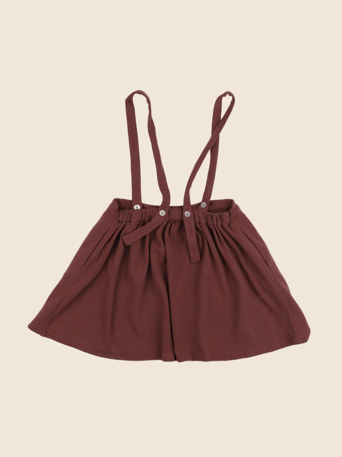 Risu Risu - jupe marron, rouge - 10 ans