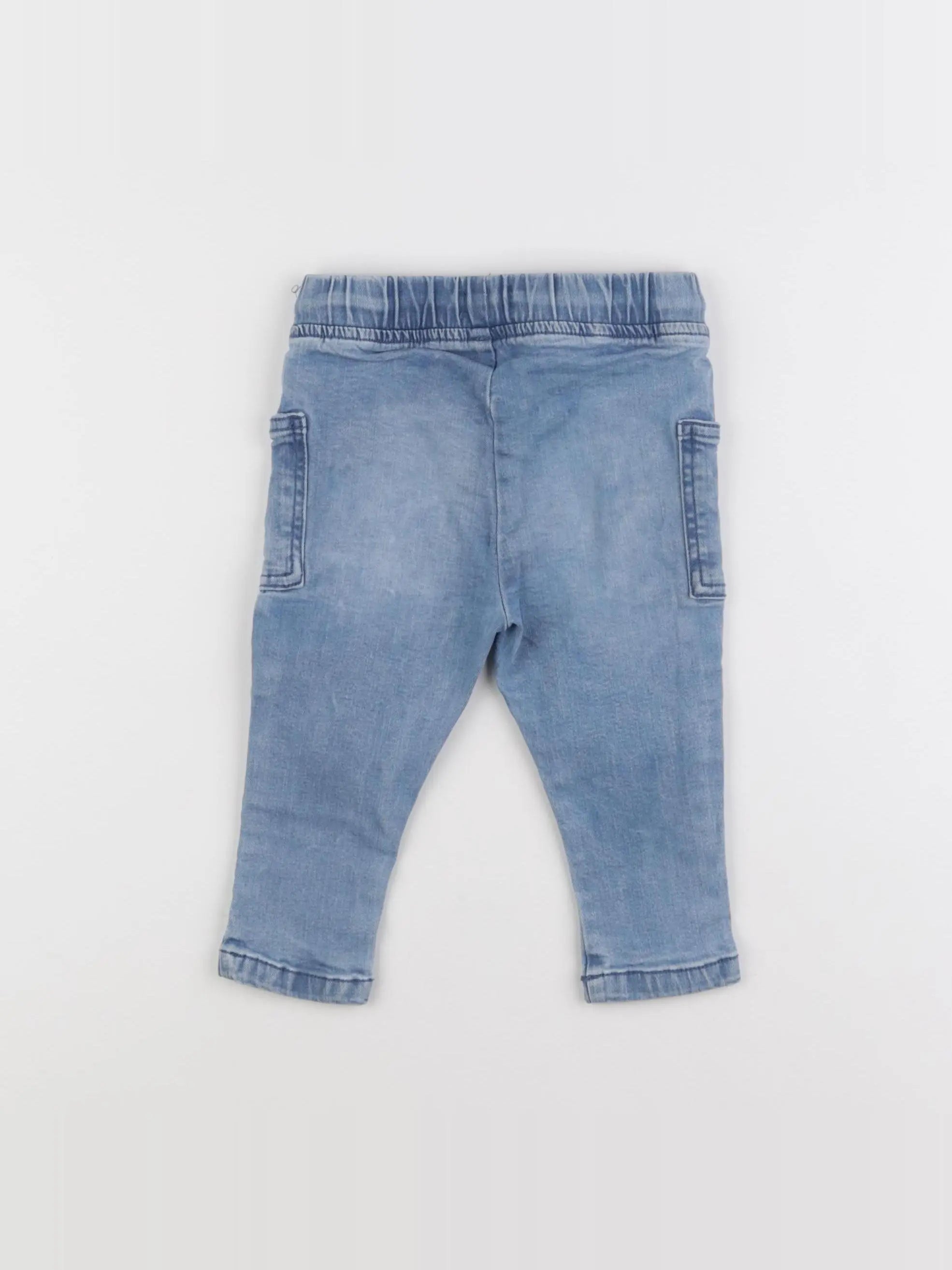 Vertbaudet - jegging bleu - 12 mois