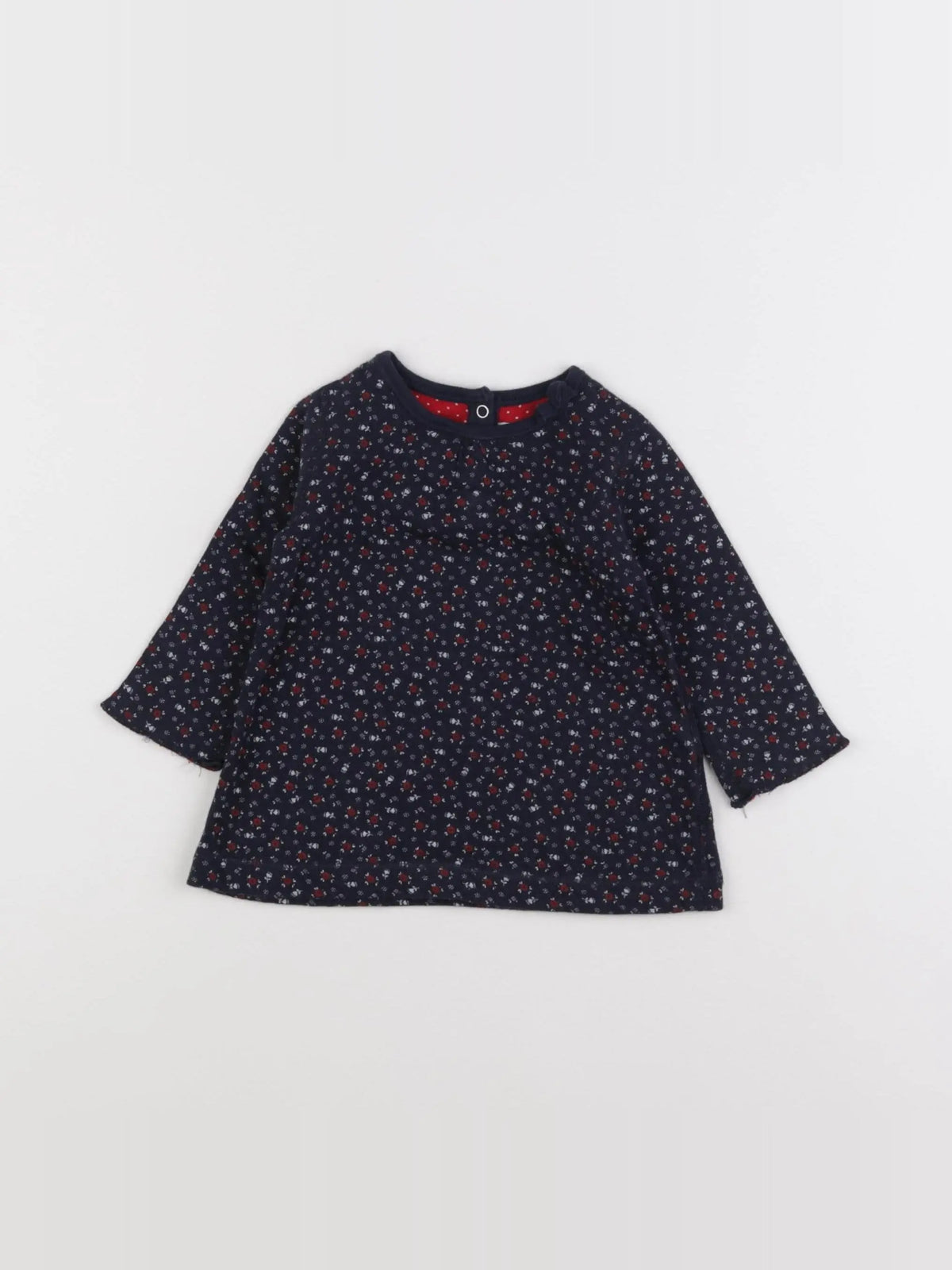 Petit Bateau - robe bleu - 3 mois