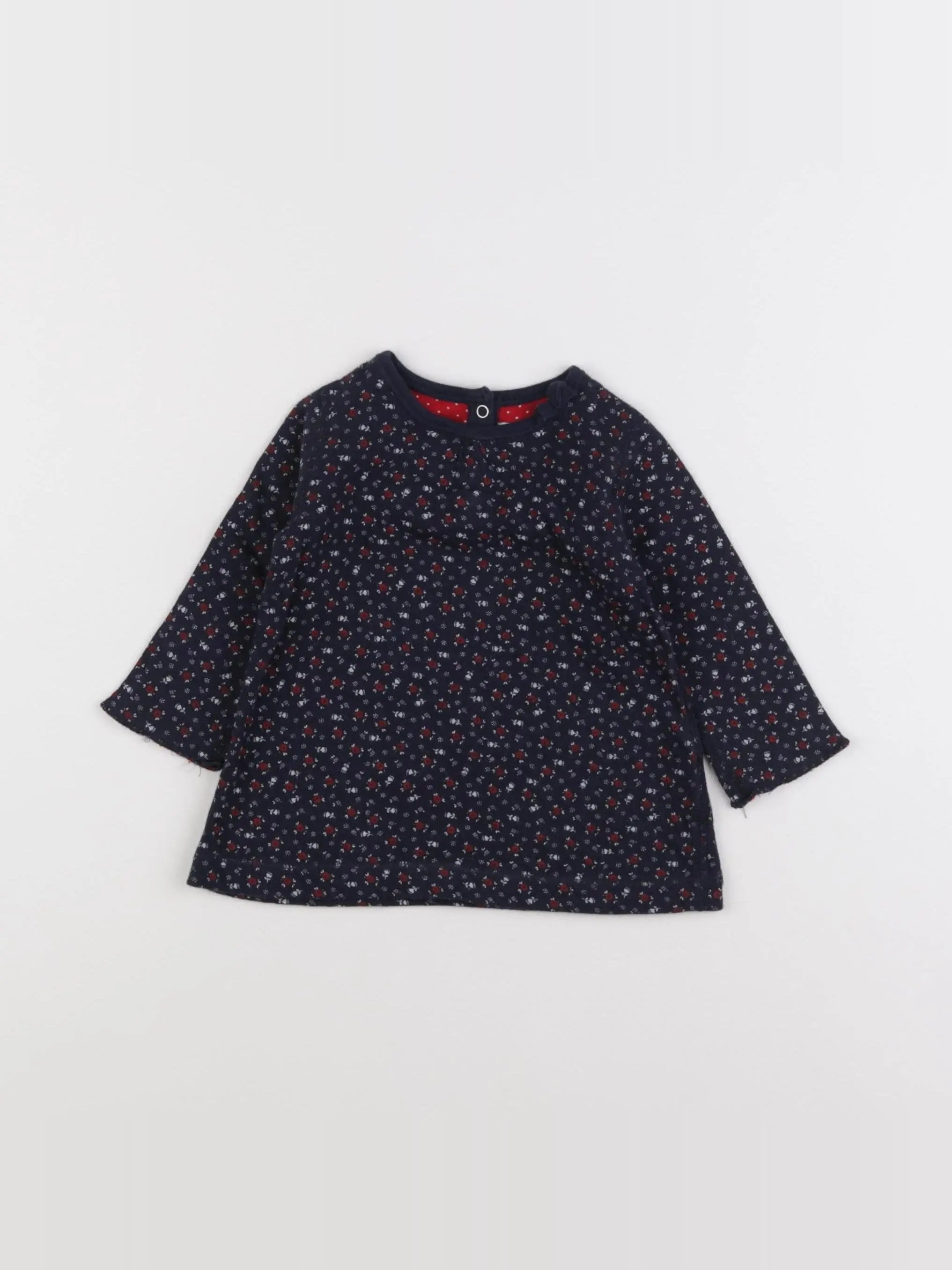 Petit Bateau - robe bleu - 3 mois