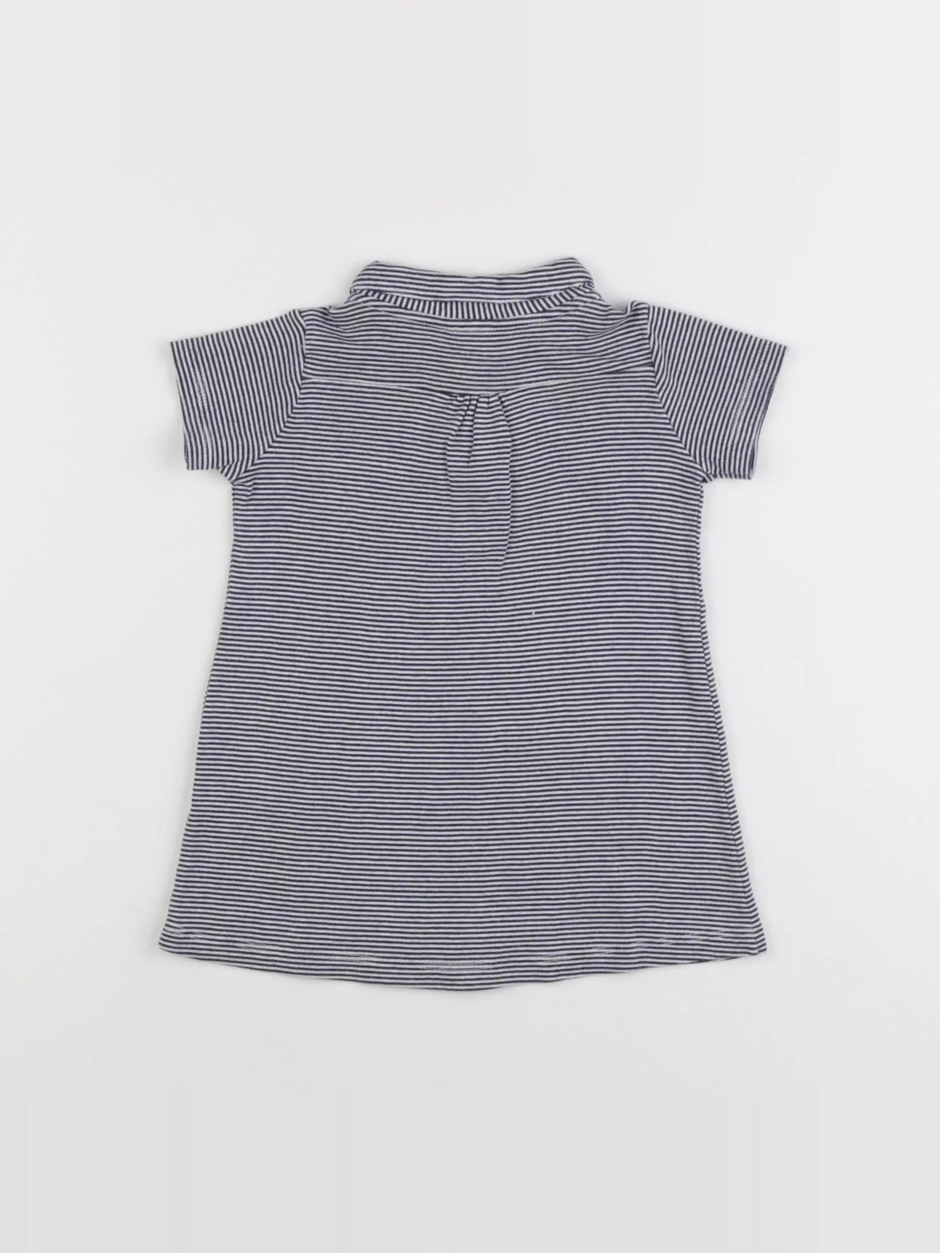 Petit Bateau - robe bleu - 12 mois