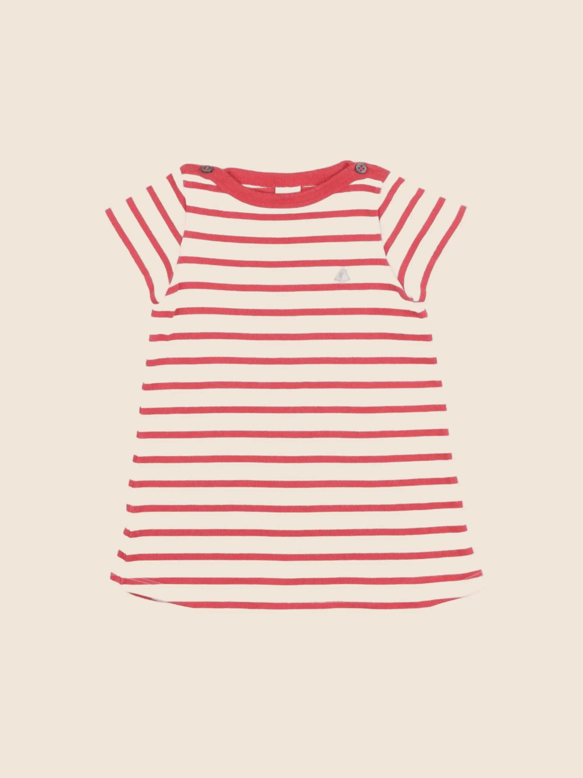 Petit Bateau - robe rouge - 12 mois
