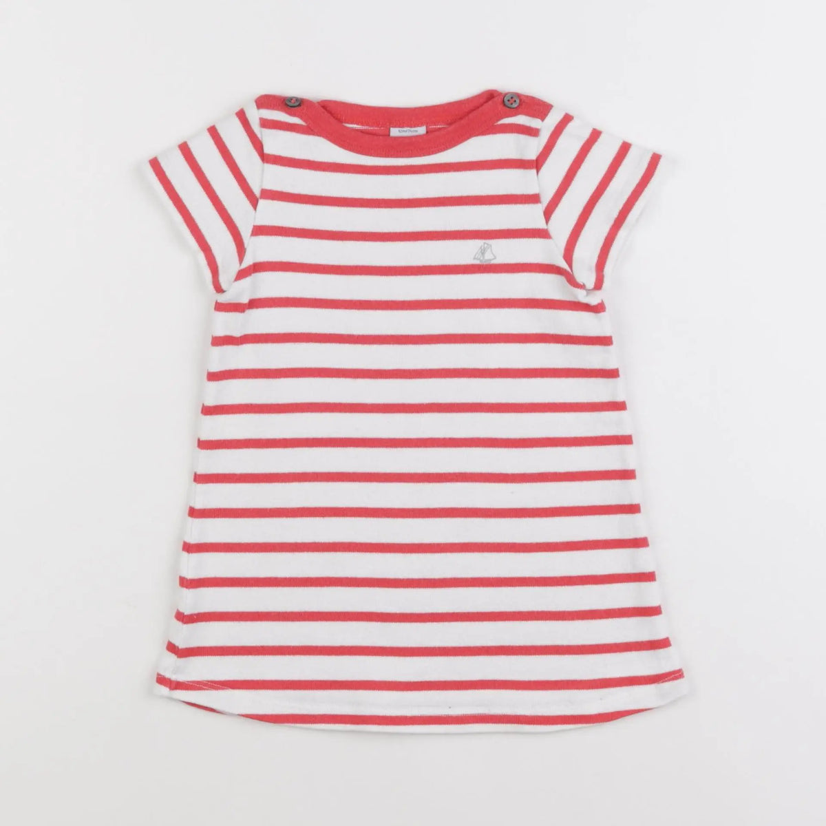 Petit Bateau - robe rouge - 12 mois