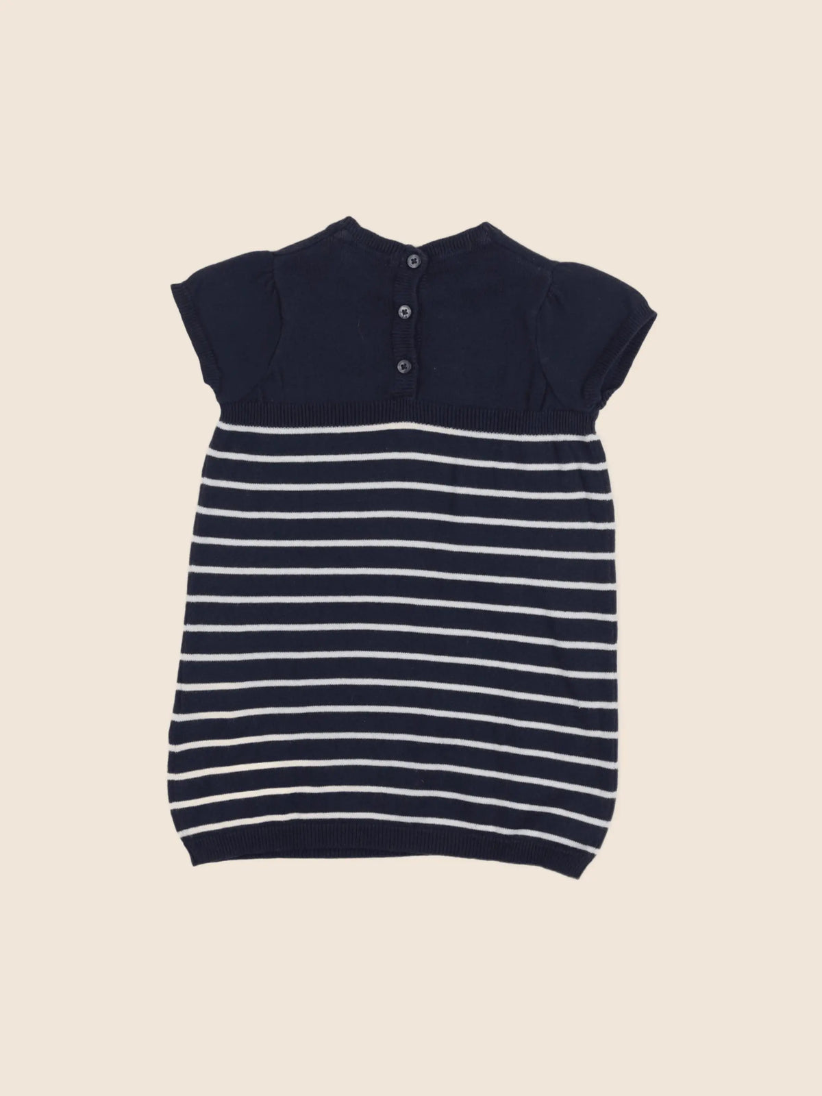 Vertbaudet - robe bleu - 12 mois