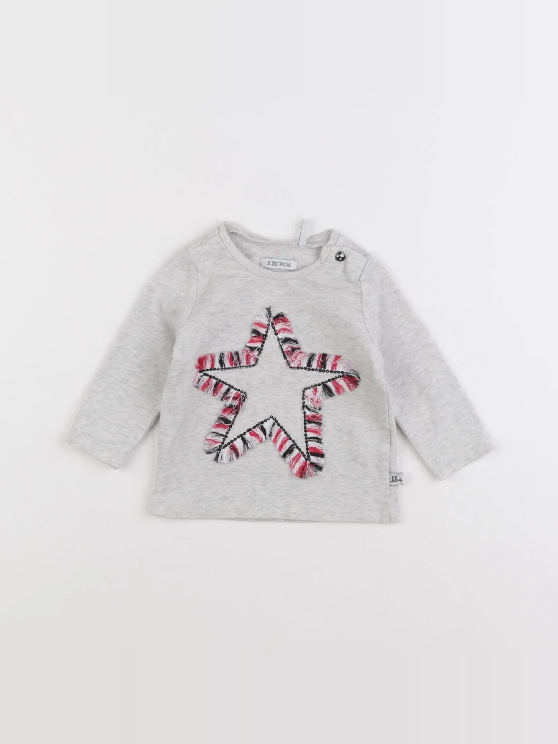 IKKS - tee-shirt gris - 6 mois