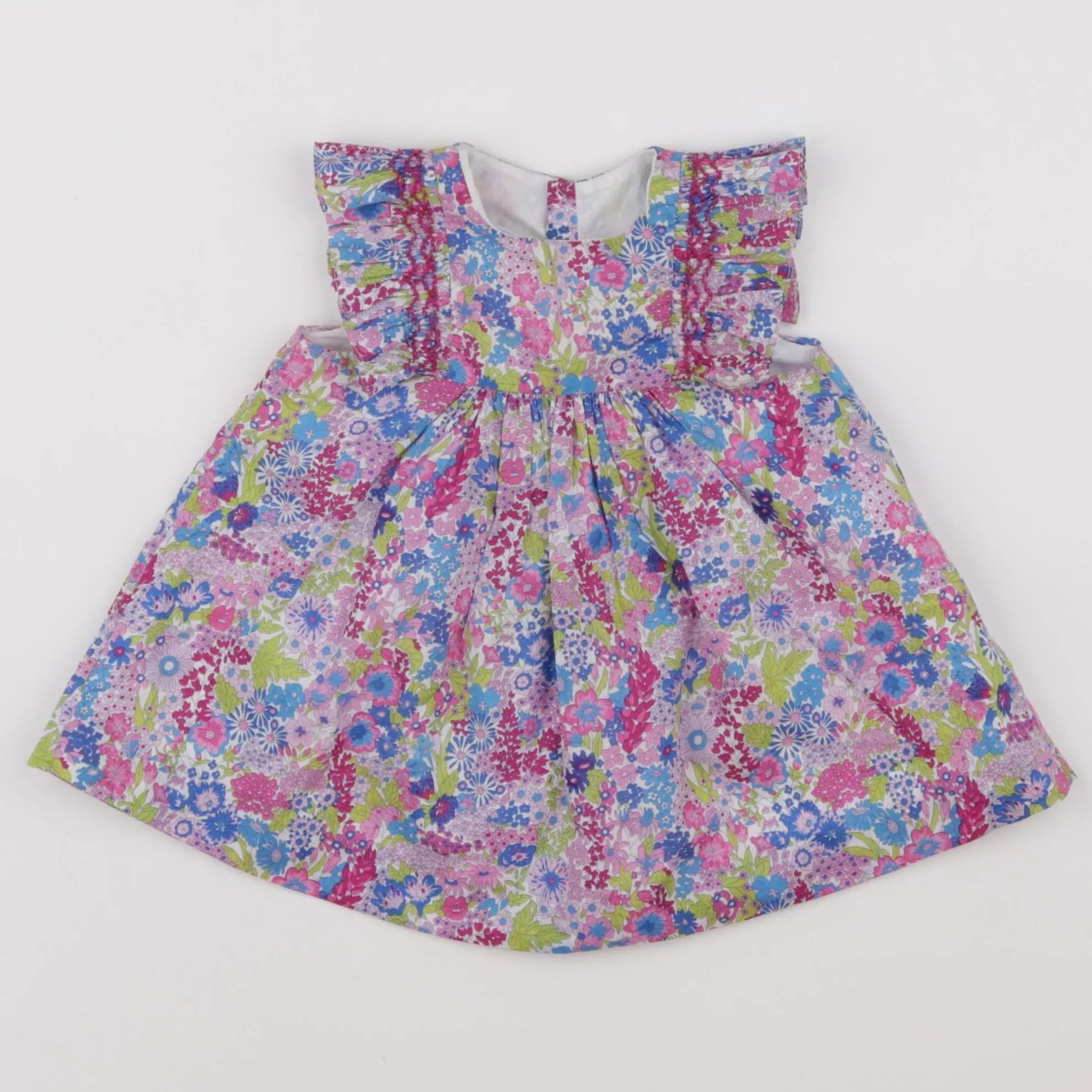 Jacadi - robe liberty multicolore - 6 mois